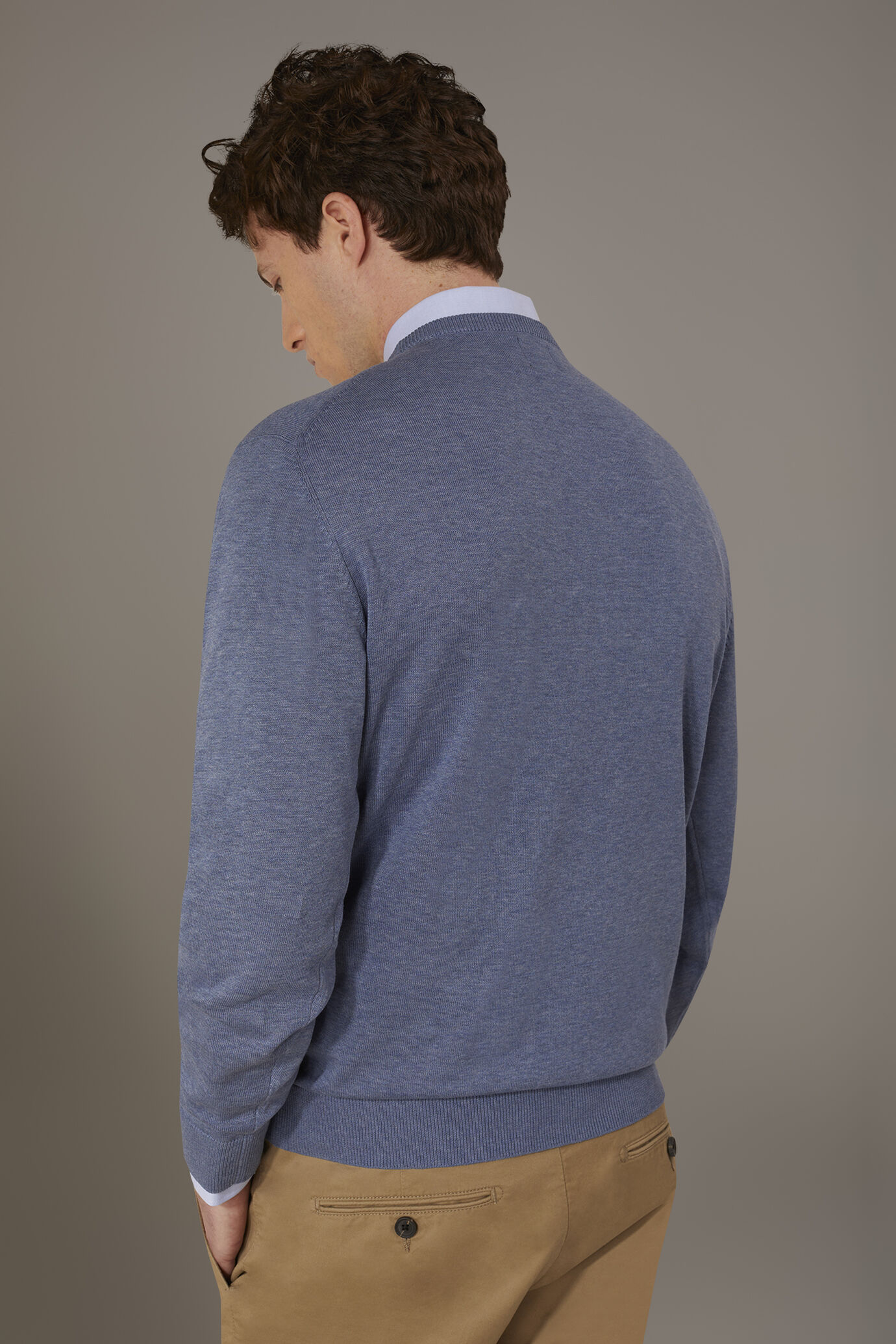 Pull col rond 100% coton image number 3