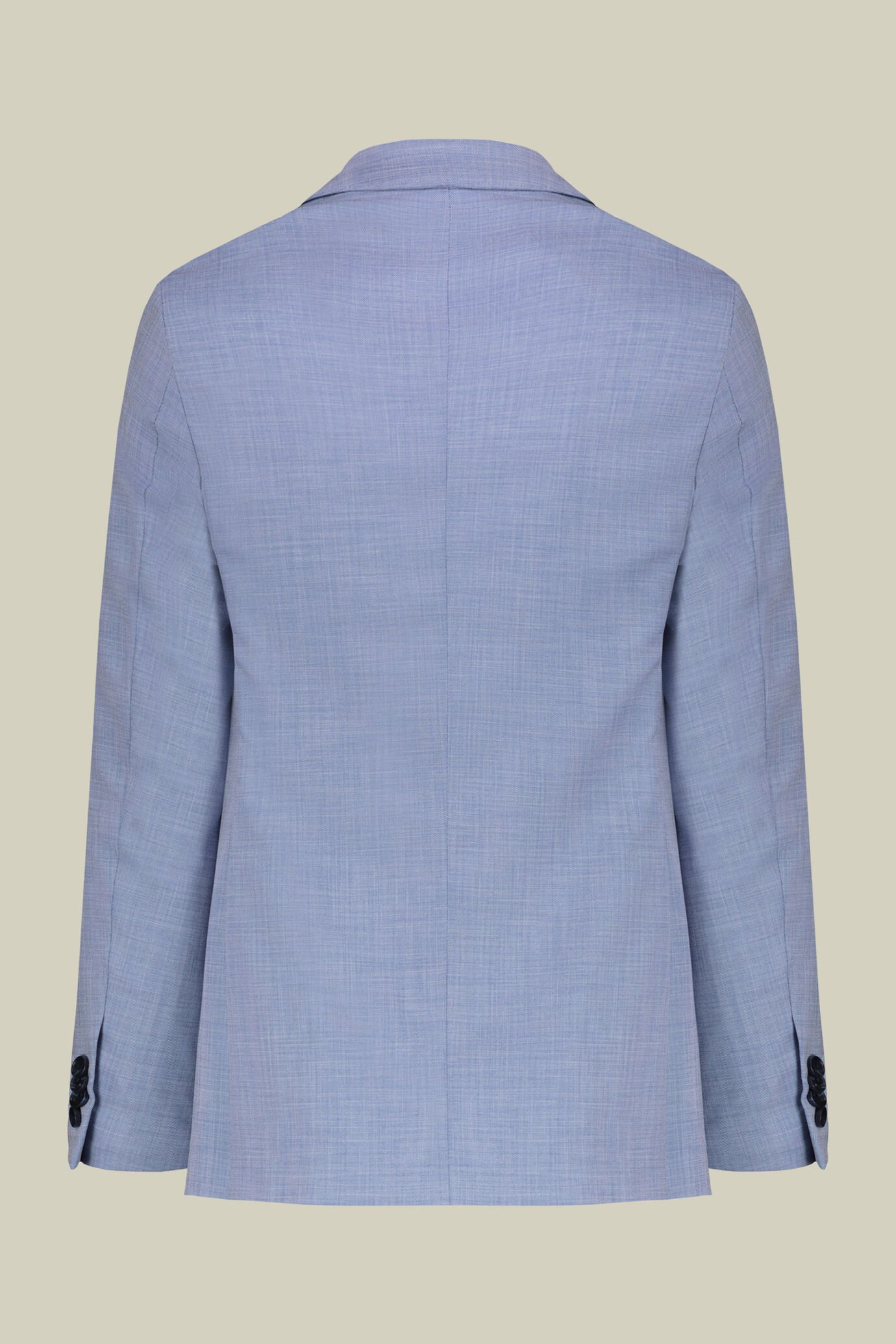 Men's single-breasted suit in grisaille fabric, regular fit