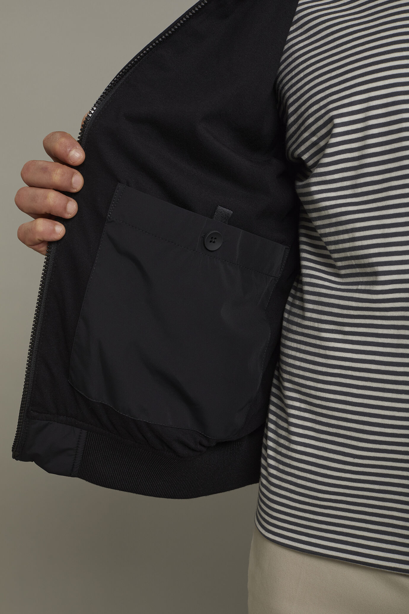 Giubbino uomo foderato comfort fit image number 5