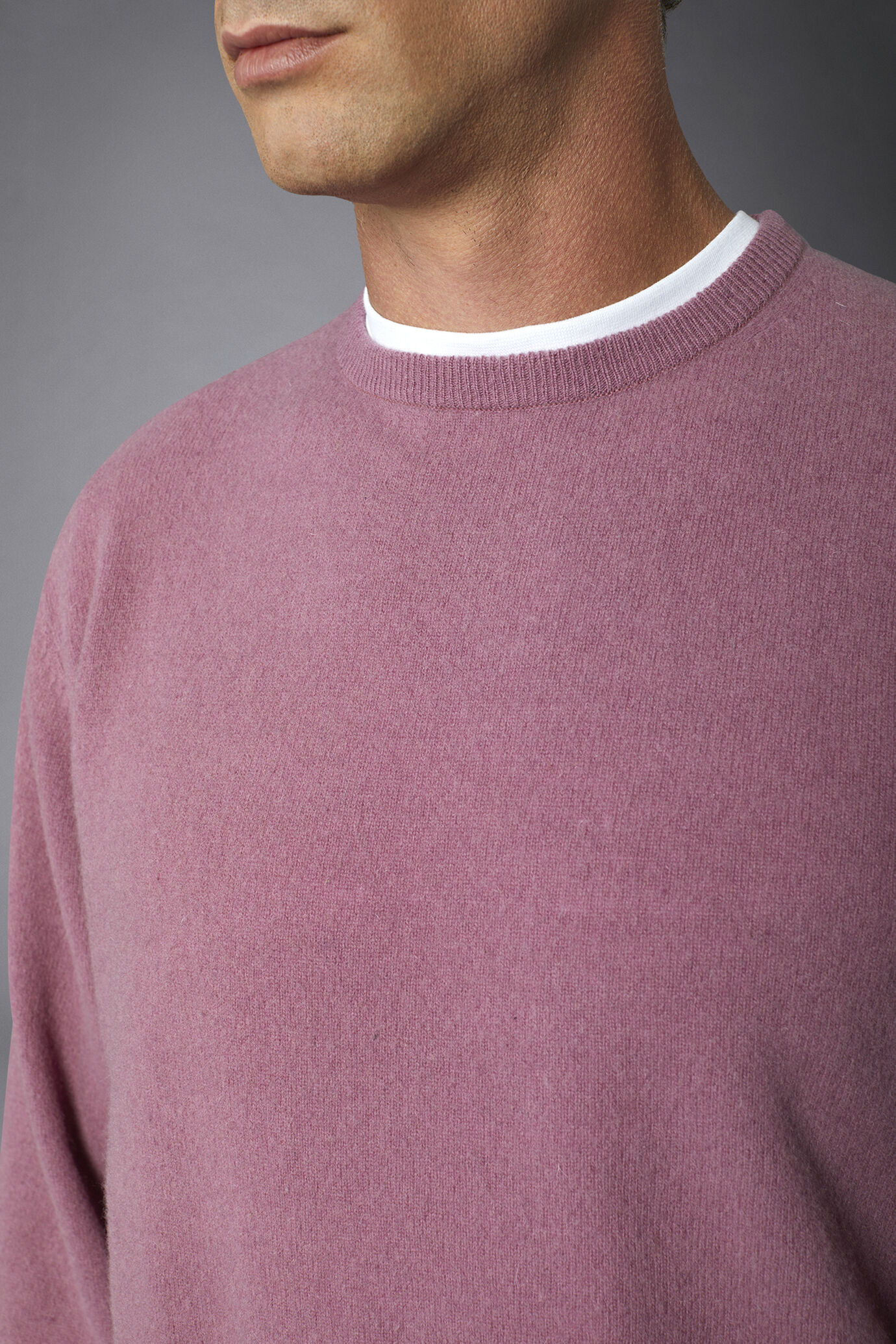 Pullover mit Rundhalsausschnitt Lammwollmischung regular fit image number 3
