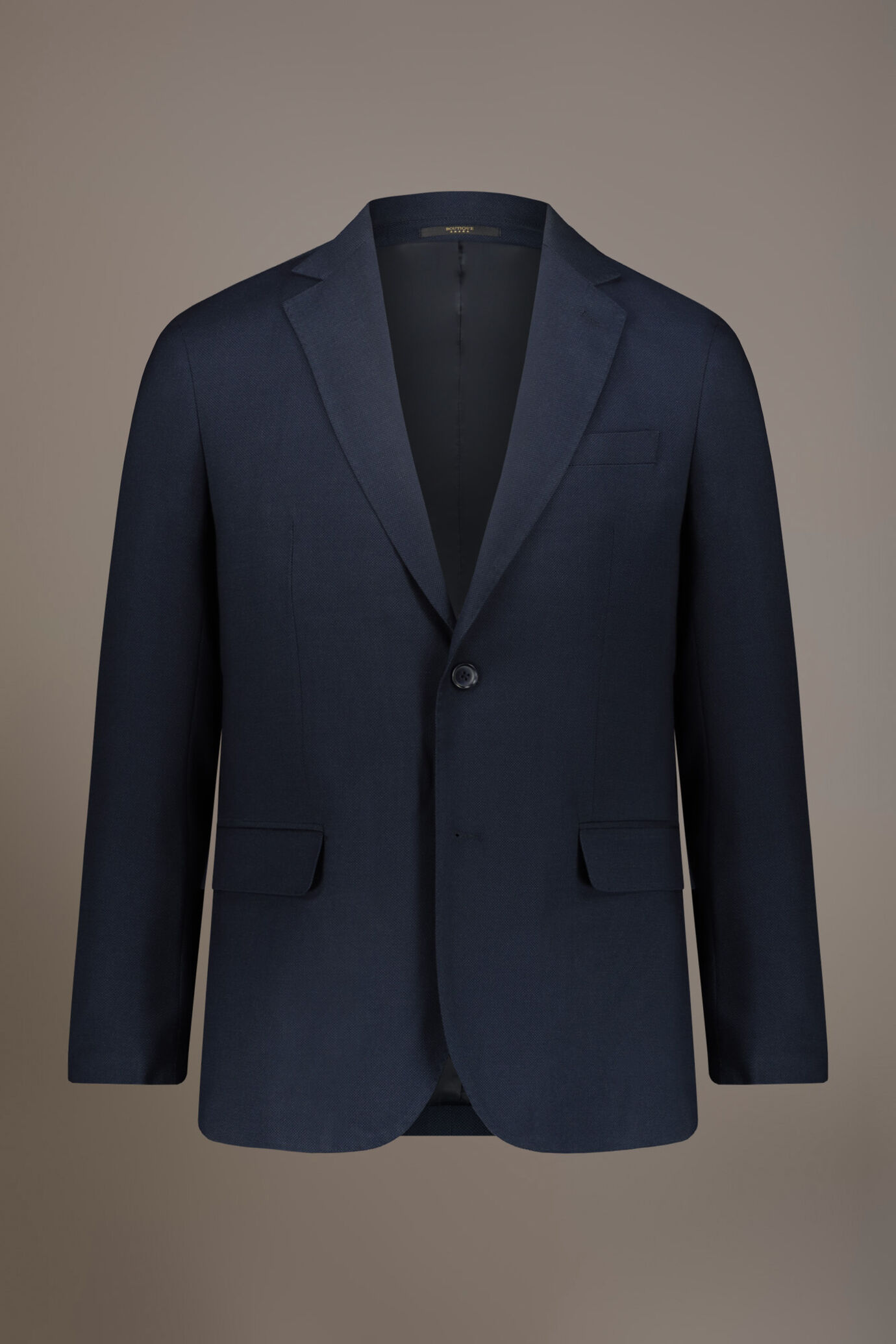 Regular fit single-breasted suit in birdseye fabric image number 4