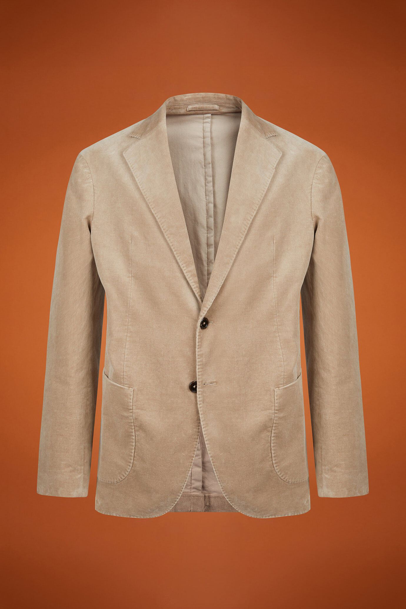 Giacca uomo monopetto in velluto regular fit image number 4