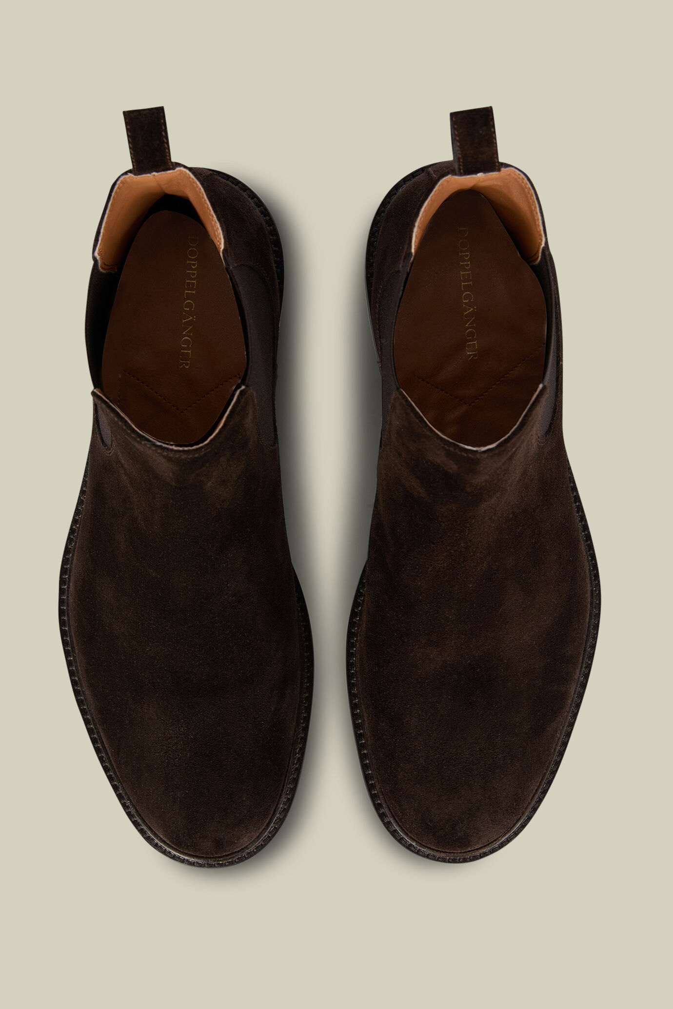 Bottines chelsea pour homme, 100% daim v&eacute;ritable avec semelle en caoutchouc image number 3