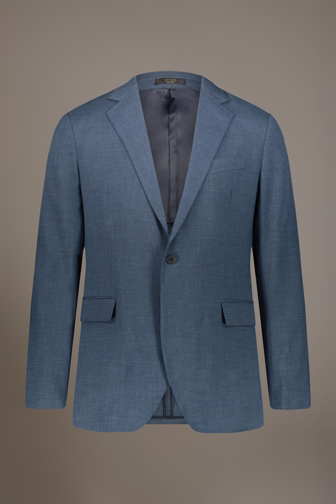 Abito monopetto regular fit tessuto grisaglia image number 4