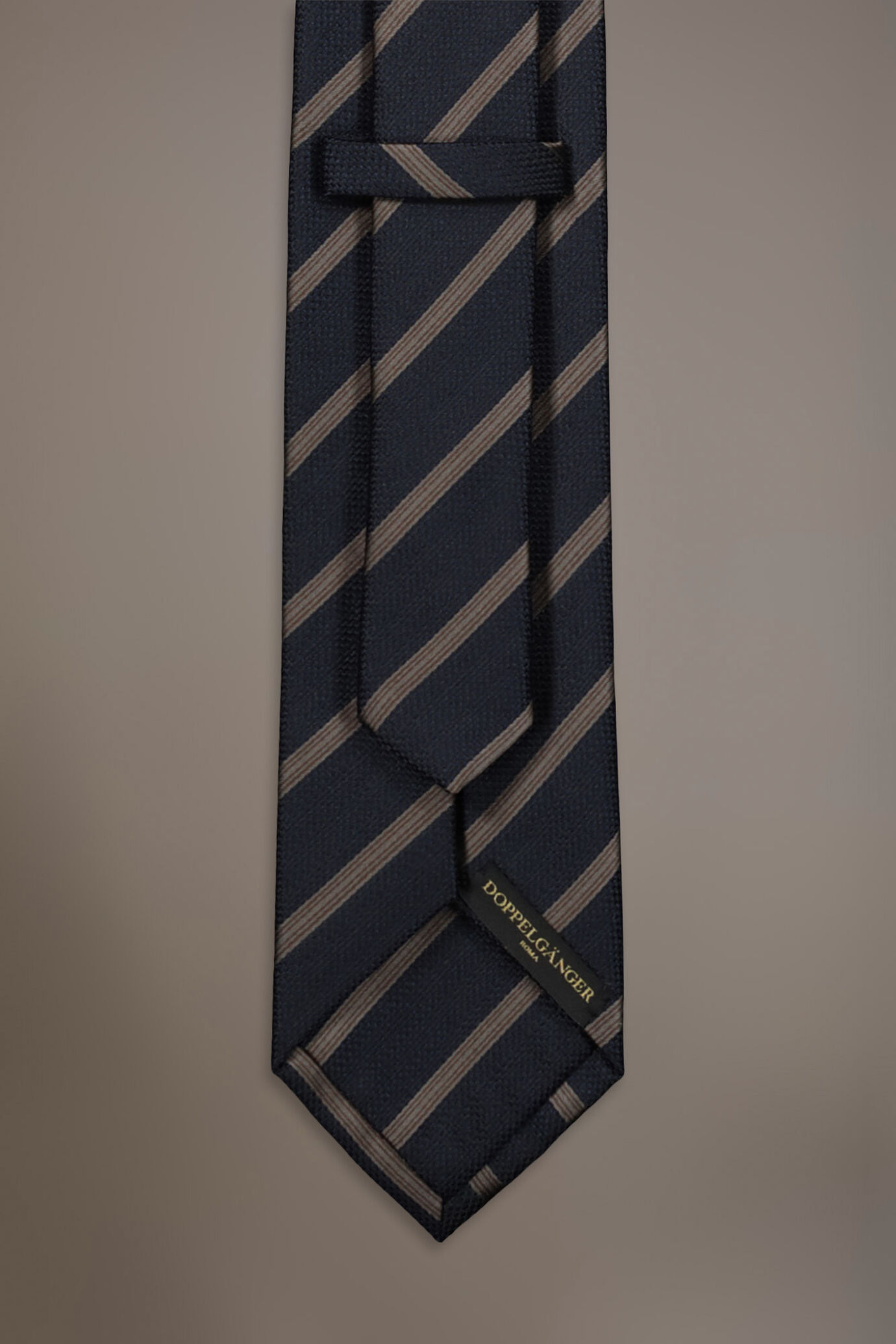 Cravatta misto bamboo regimental uomo image number 1
