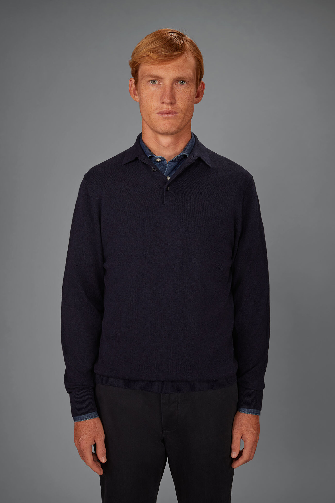 Herren-Polo aus Woll-Baumwollmischung Regular Fit image number 1