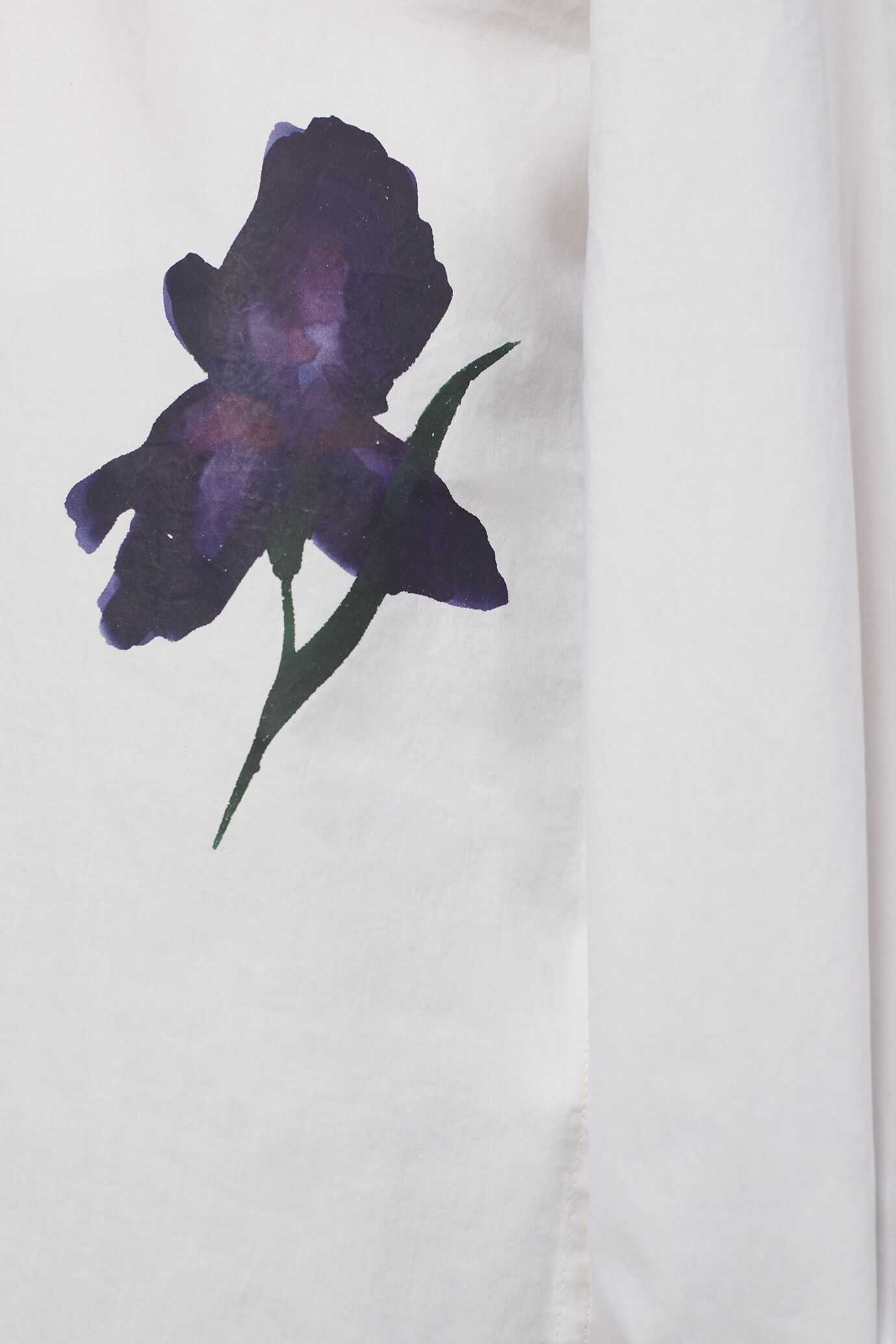 Camicia donna 100% cotone disegno floreale oversize image number 5