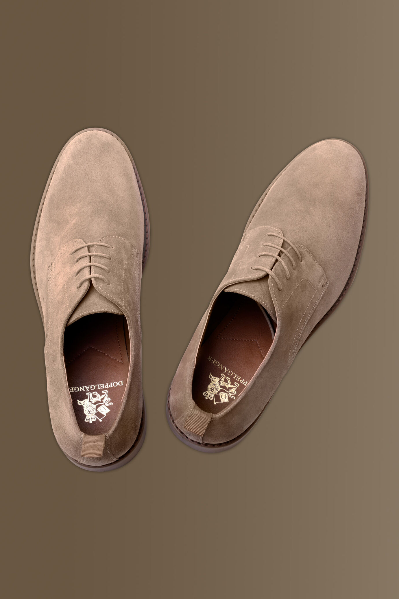 Scarpa derby uomo in vera pelle scamosciata image number 3