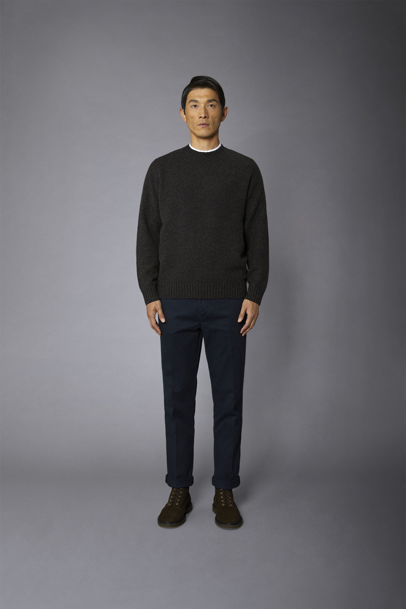 Pantalone chino uomo costruzione armaturata regular fit image number 2