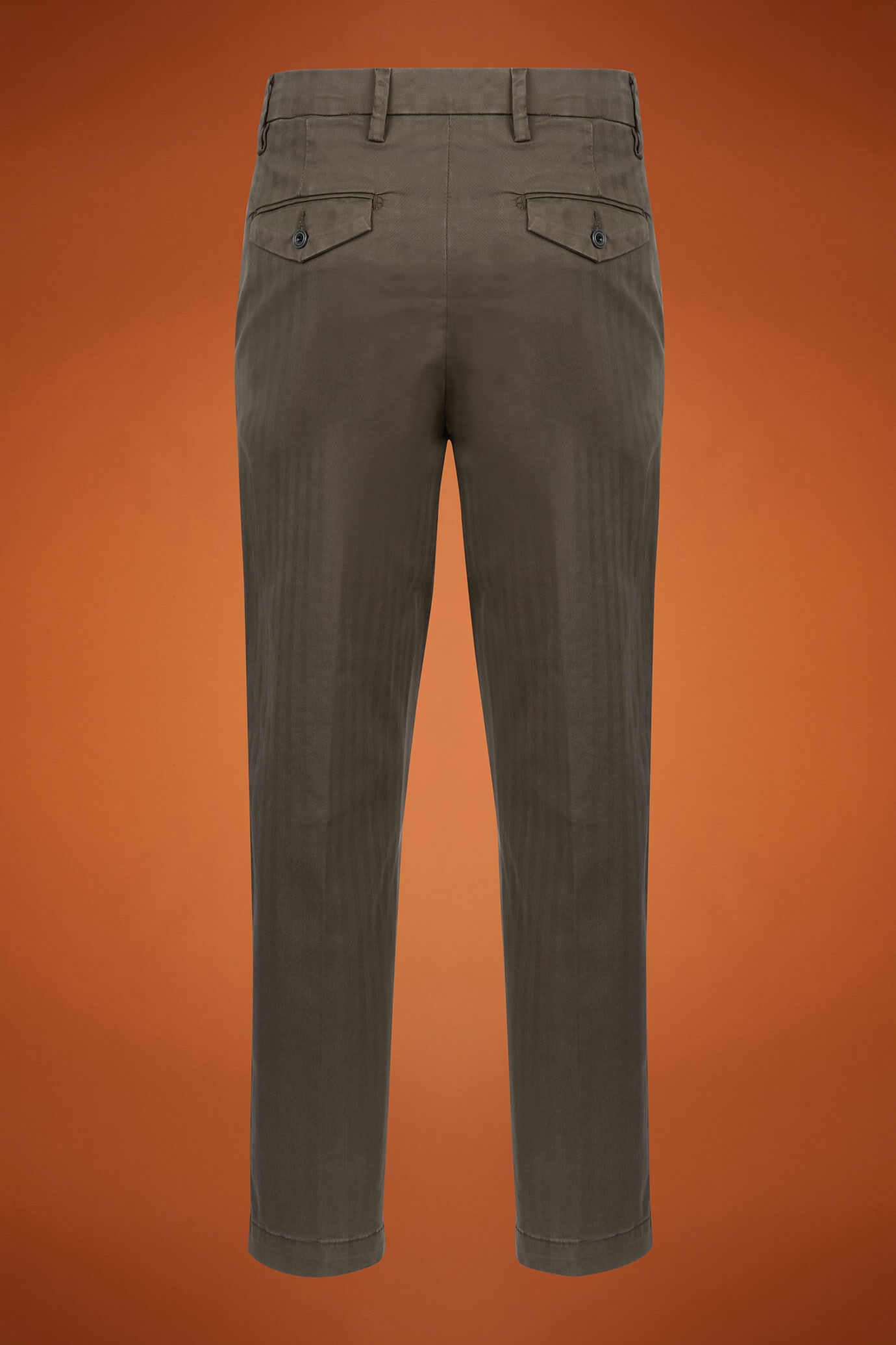 Klassische Herrenhose mit Fischgr&auml;tmuster in normaler Passform image number 5