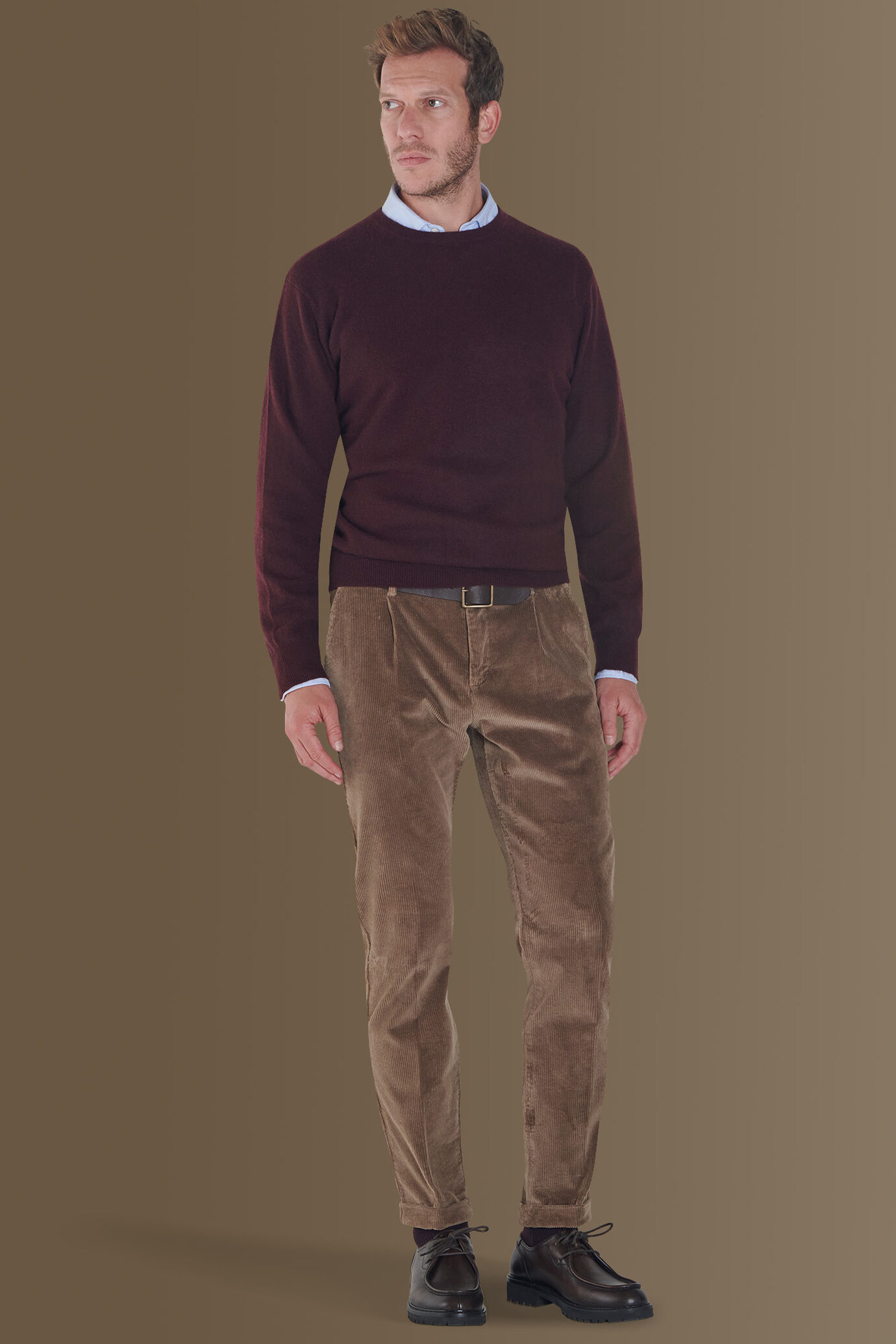 Pantalone uomo chino velluto a coste image number 0