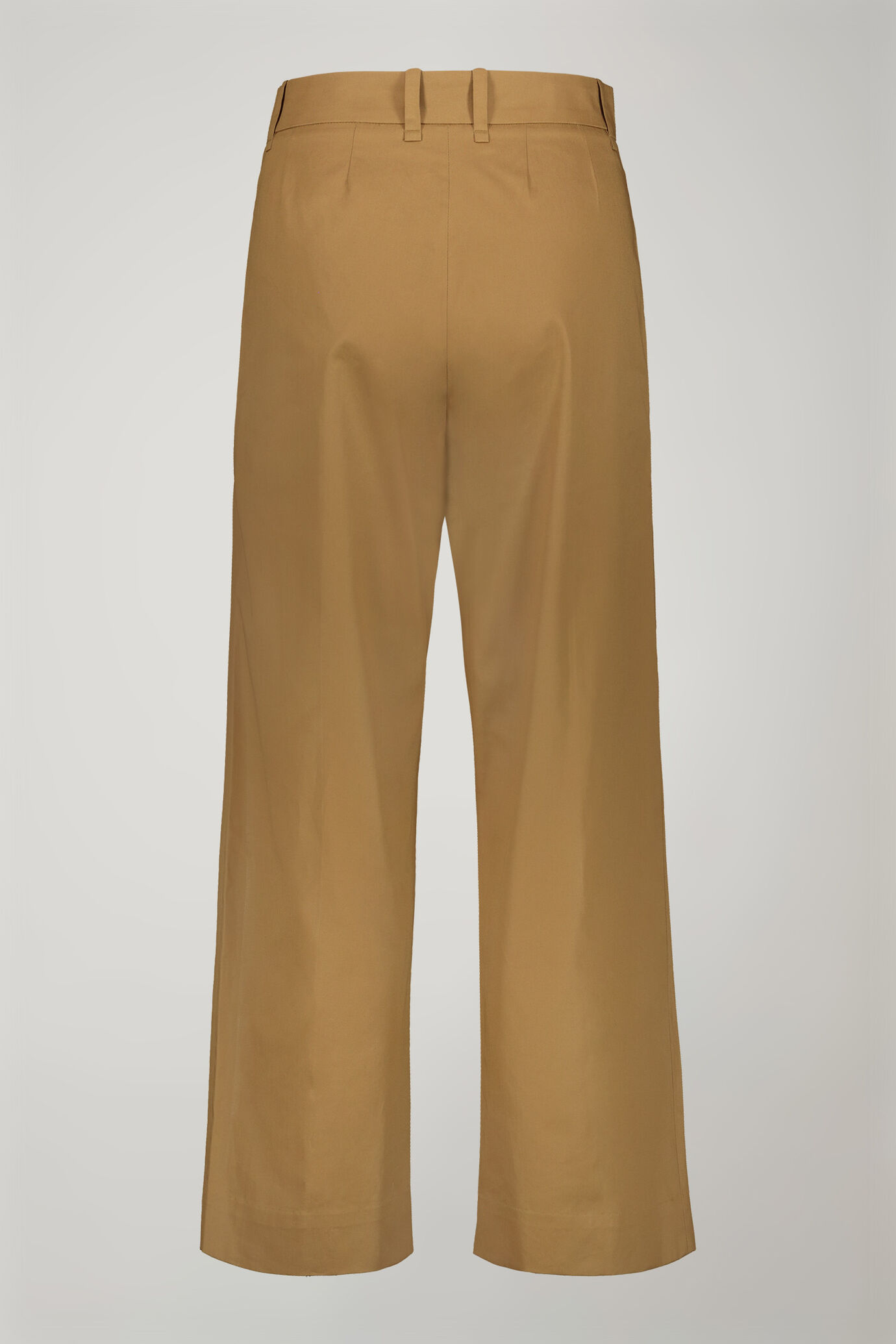 Pantalon femme uni en 100&nbsp;% coton uni coupe r&eacute;guli&egrave;re image number 5