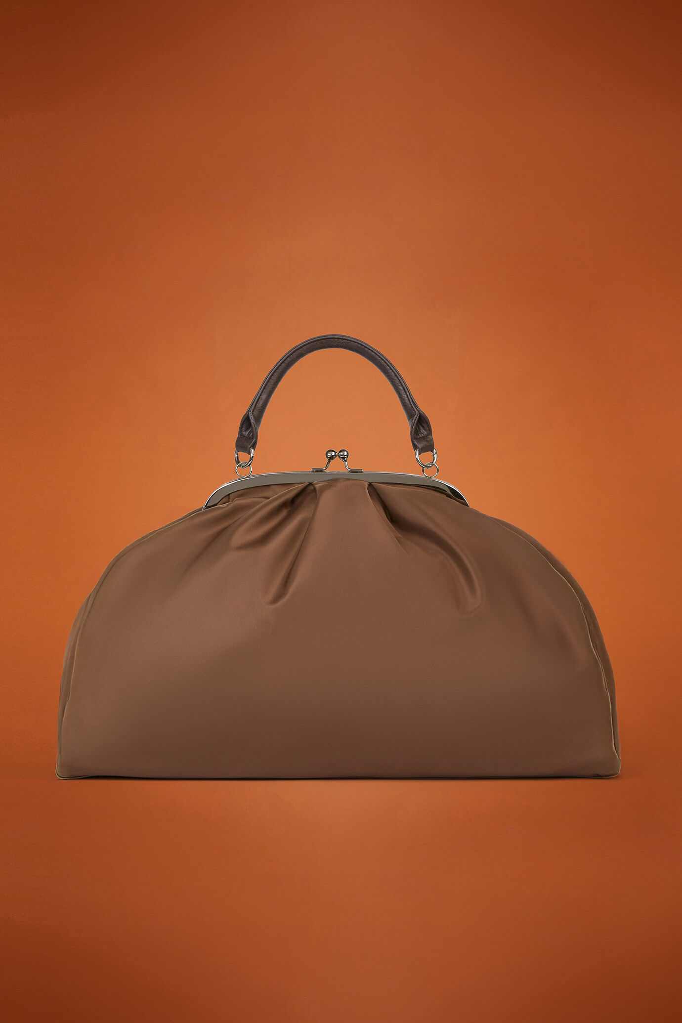 Borsa donna in tessuto tecnico con dettagli in ecopelle image number 1