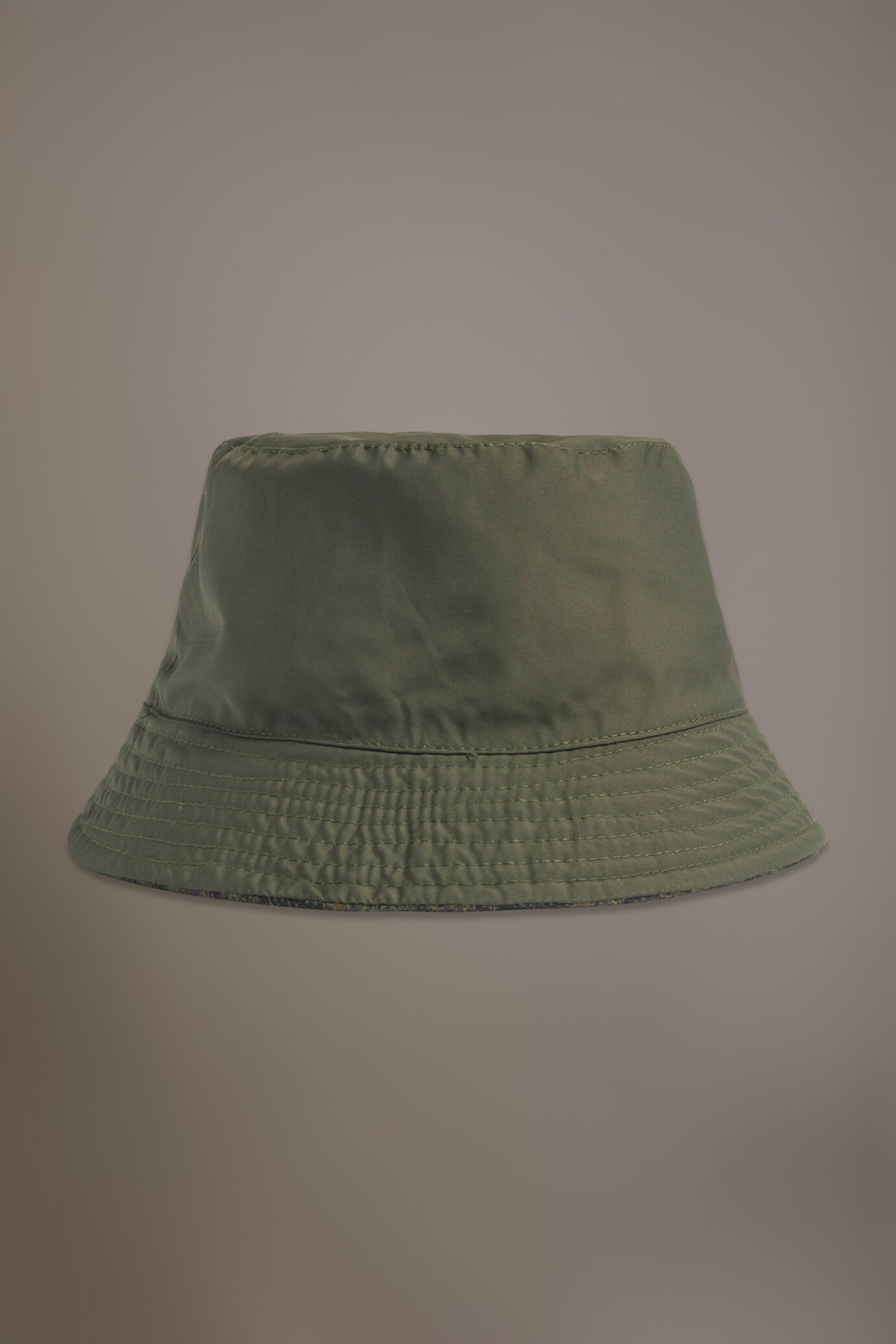 Cappello da pescatore reversibile misto lana tessuto a quadri image number 1