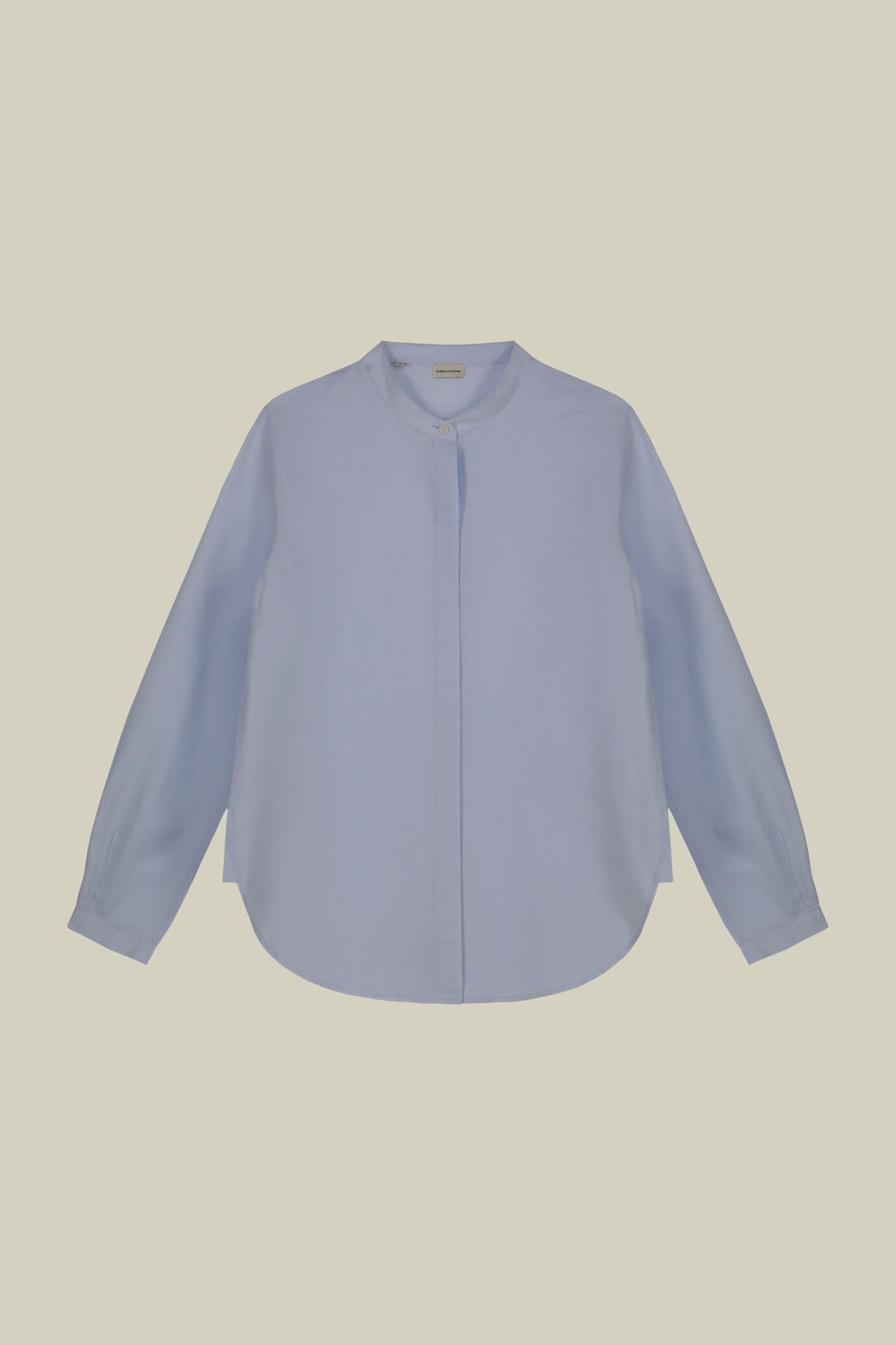 Chemise femme à col mandarin coupe régulière