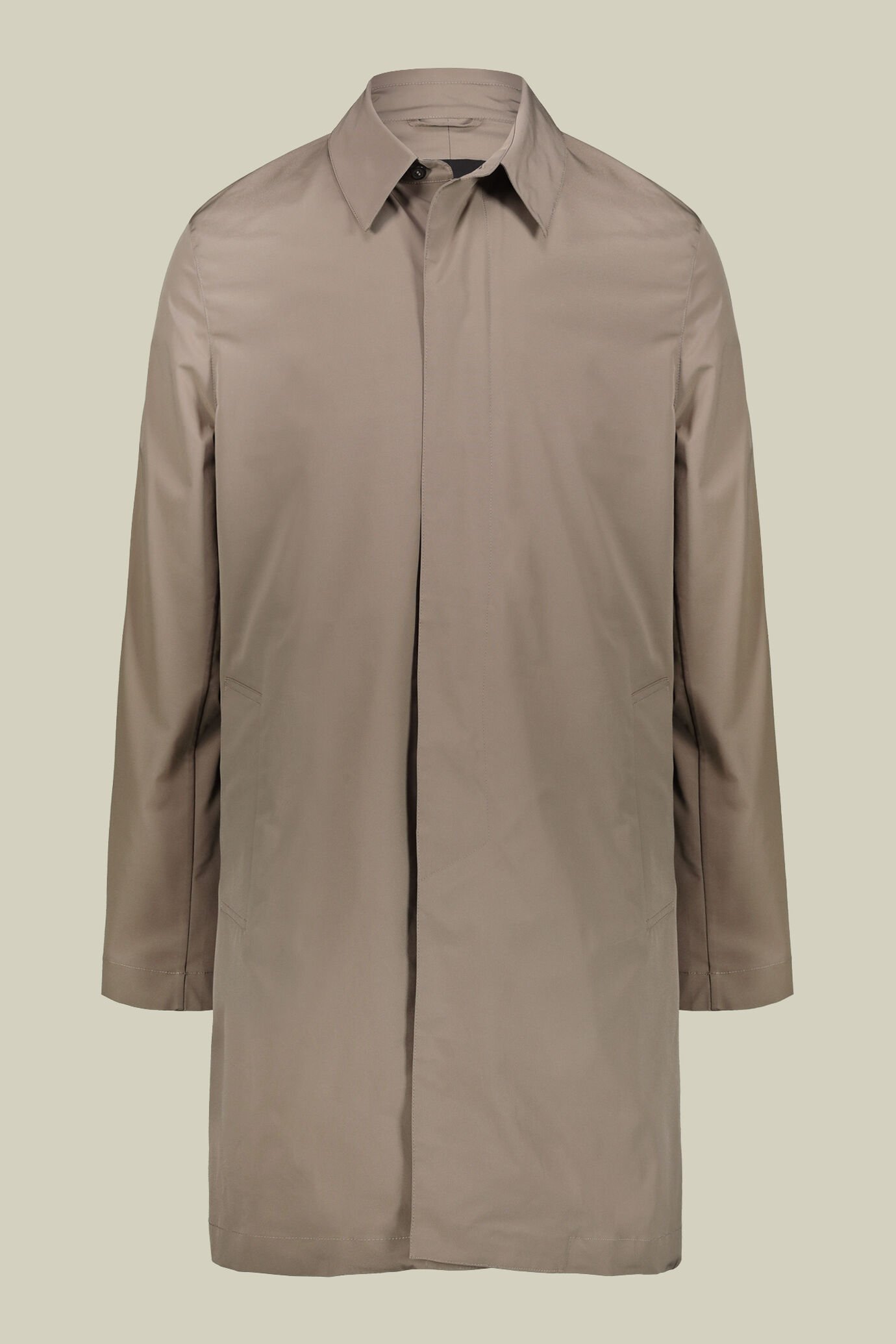 Men's coat in lightweight regular fit fabric image number 0