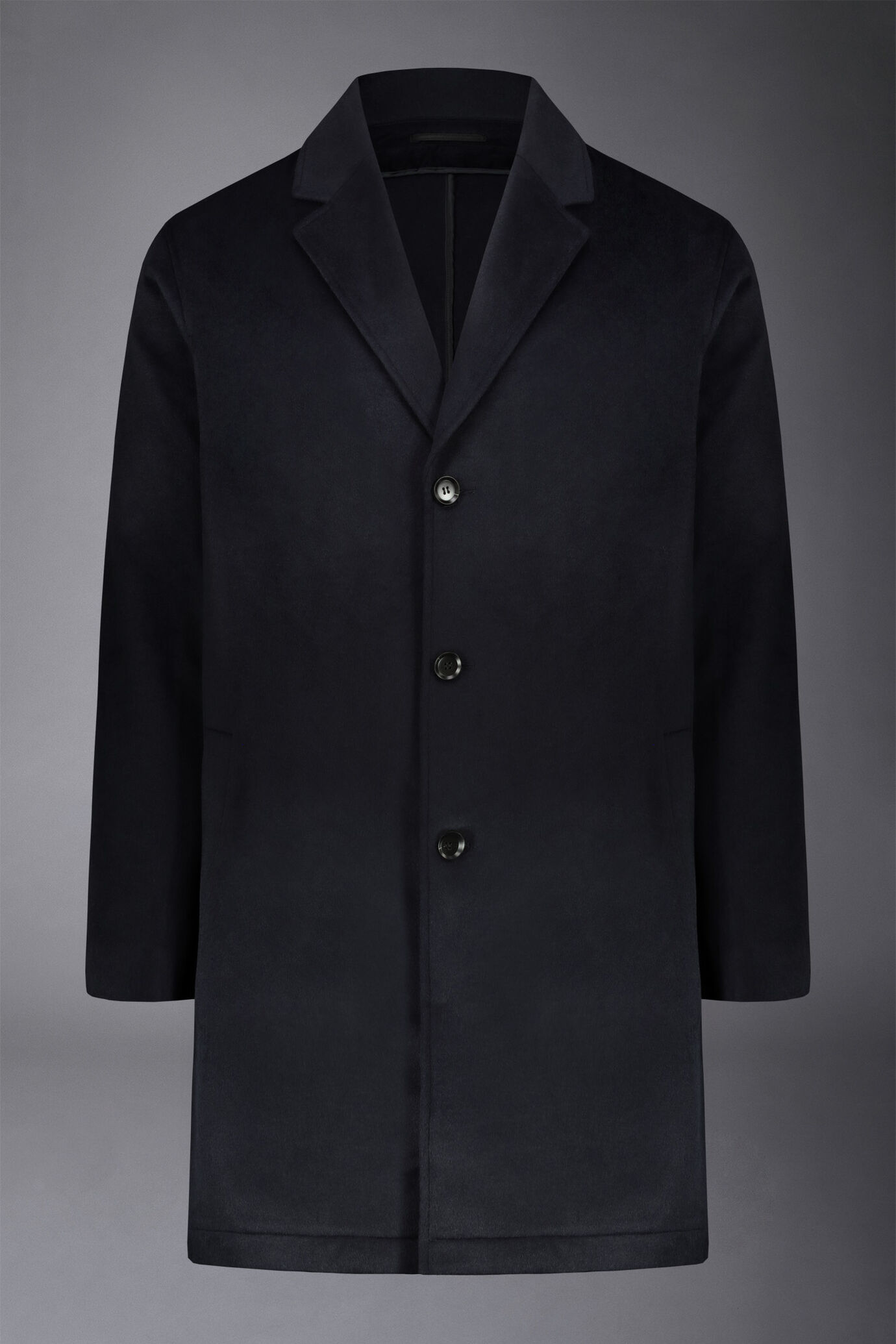 Klassischer einreihiger Mantel aus einer Wollmischung image number 4
