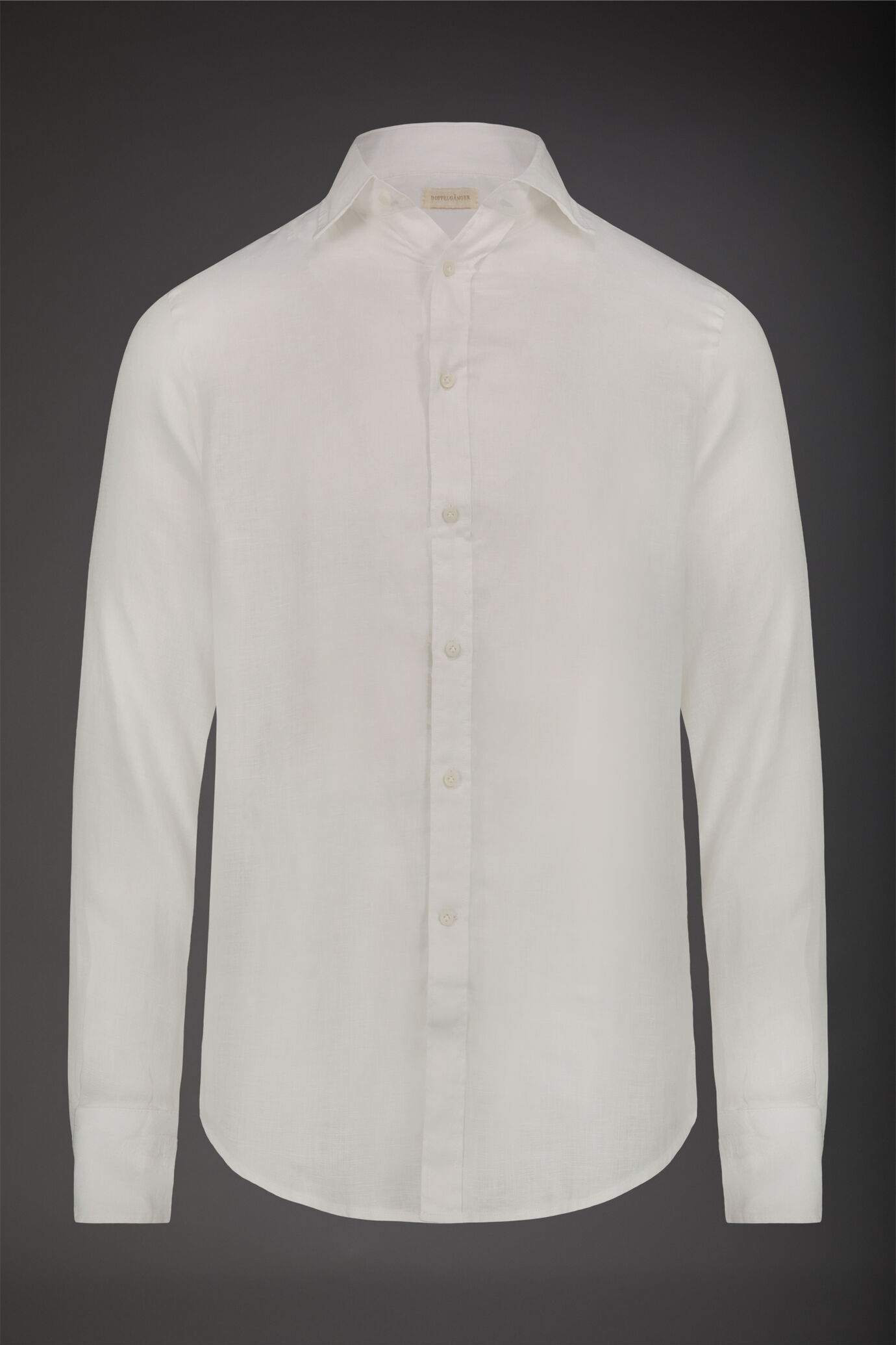 Chemise décontractée homme à col classique, 100% lin