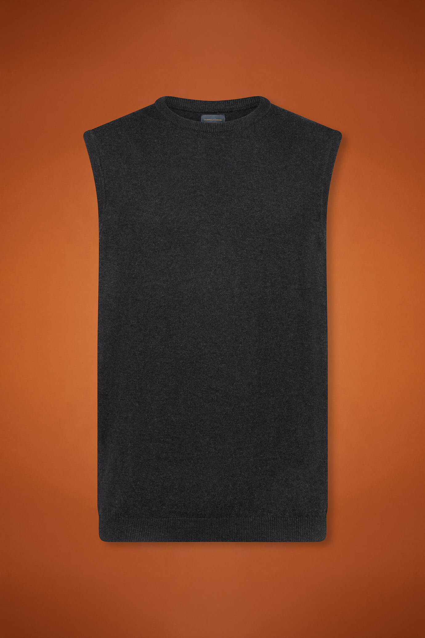 Gilet uomo girocollo lana e cotone regular fit image number 4