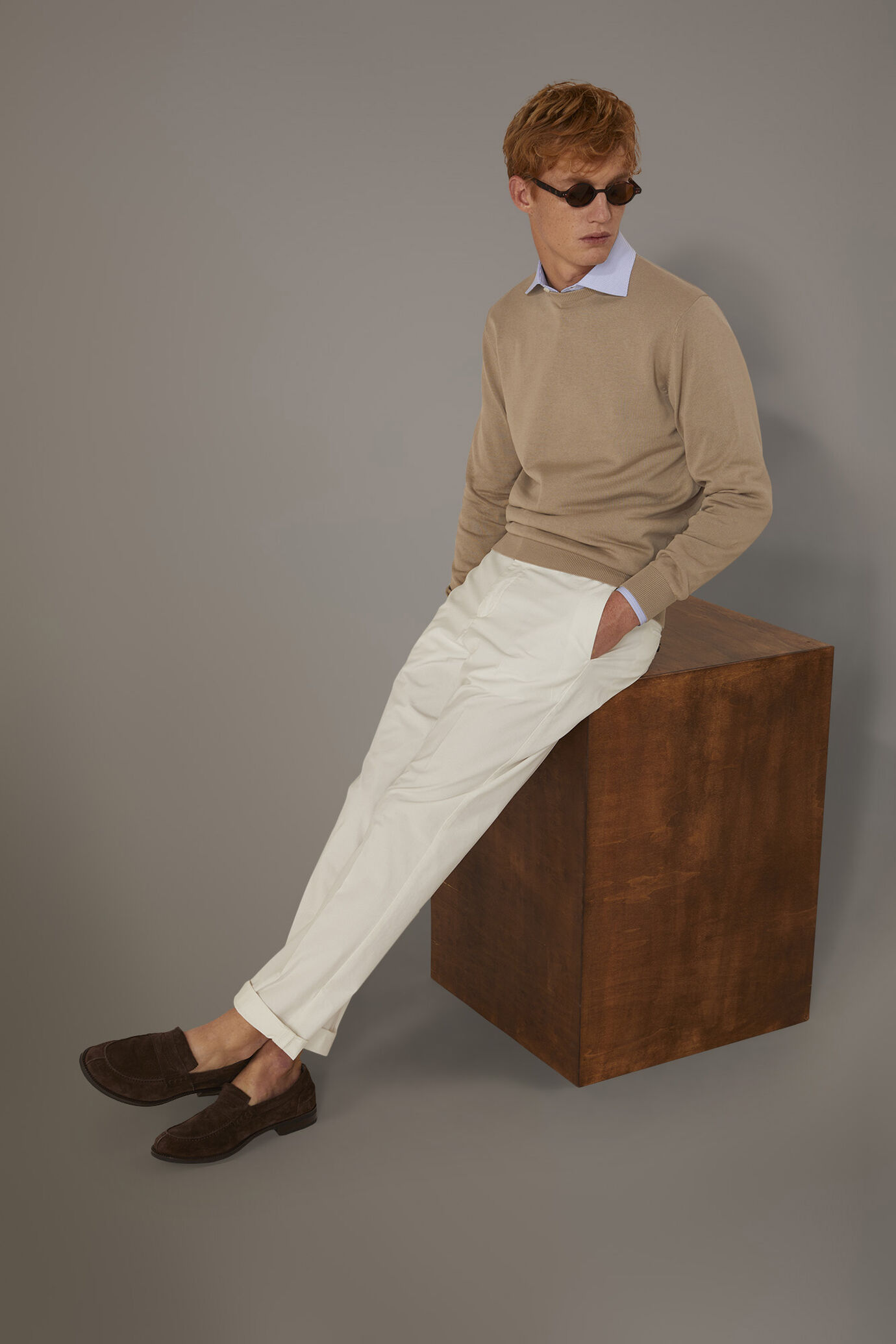Pantalone chino uomo classico image number 0
