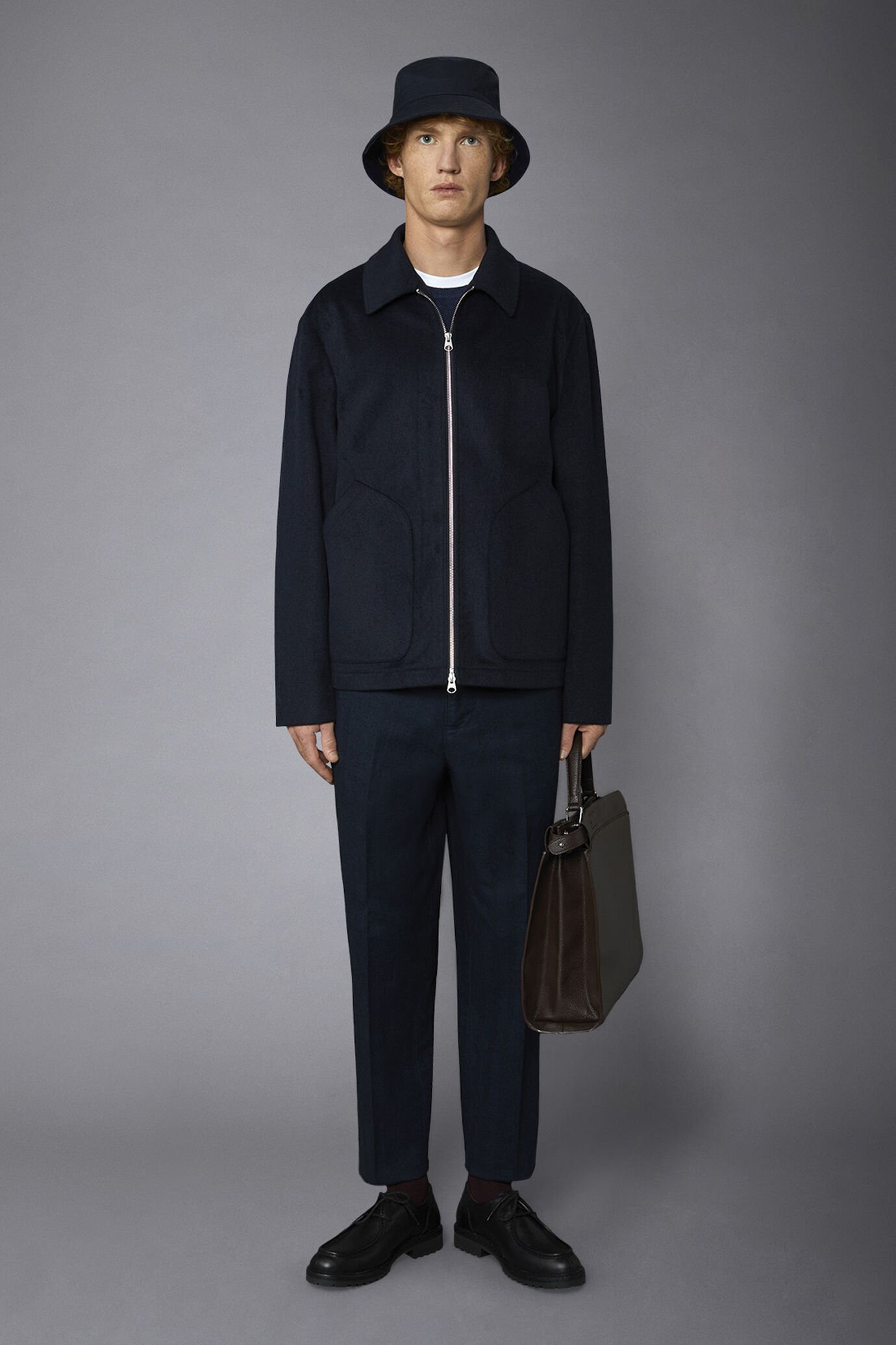 Giacca uomo sfoderata misto lana comfort fit image number 0