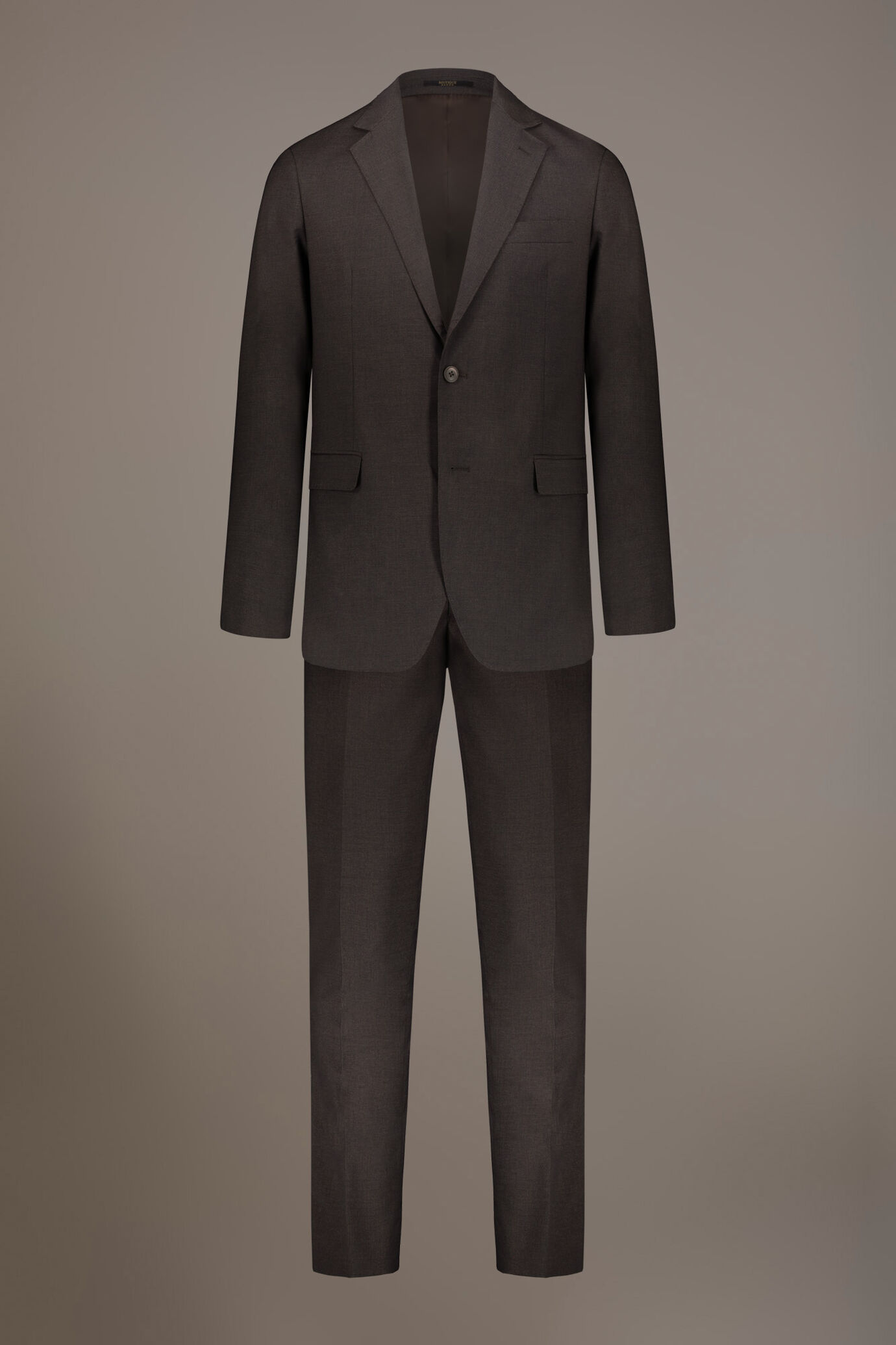 Regular fit single-breasted suit in micro pied de poule fabric image number 9