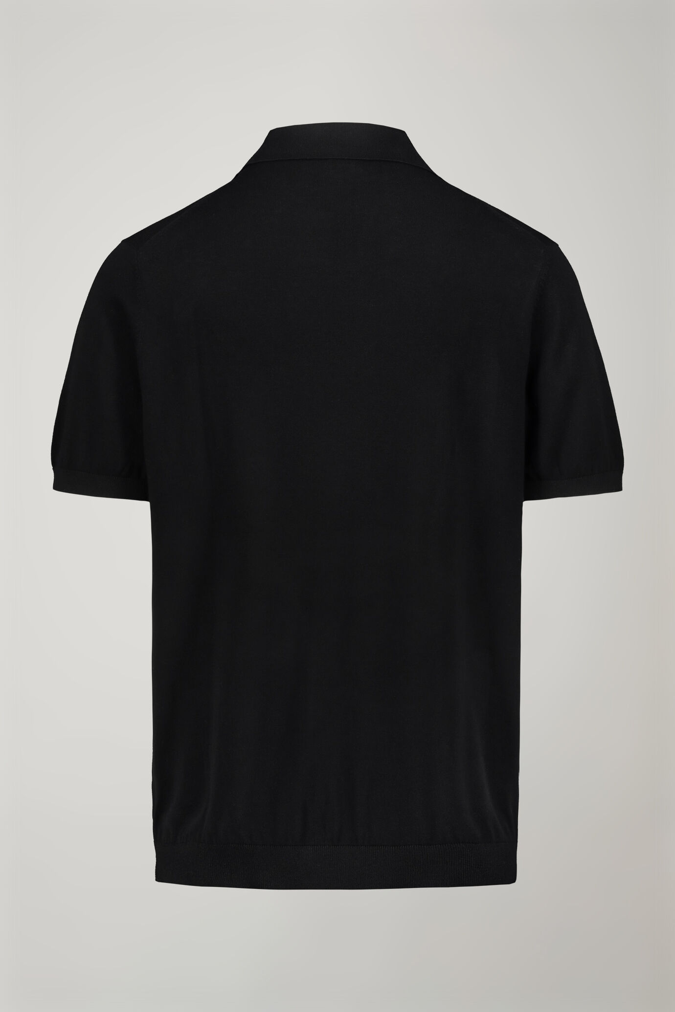 Polo in maglia uomo collo derby 100% cotone con manica corta regular fit image number 5
