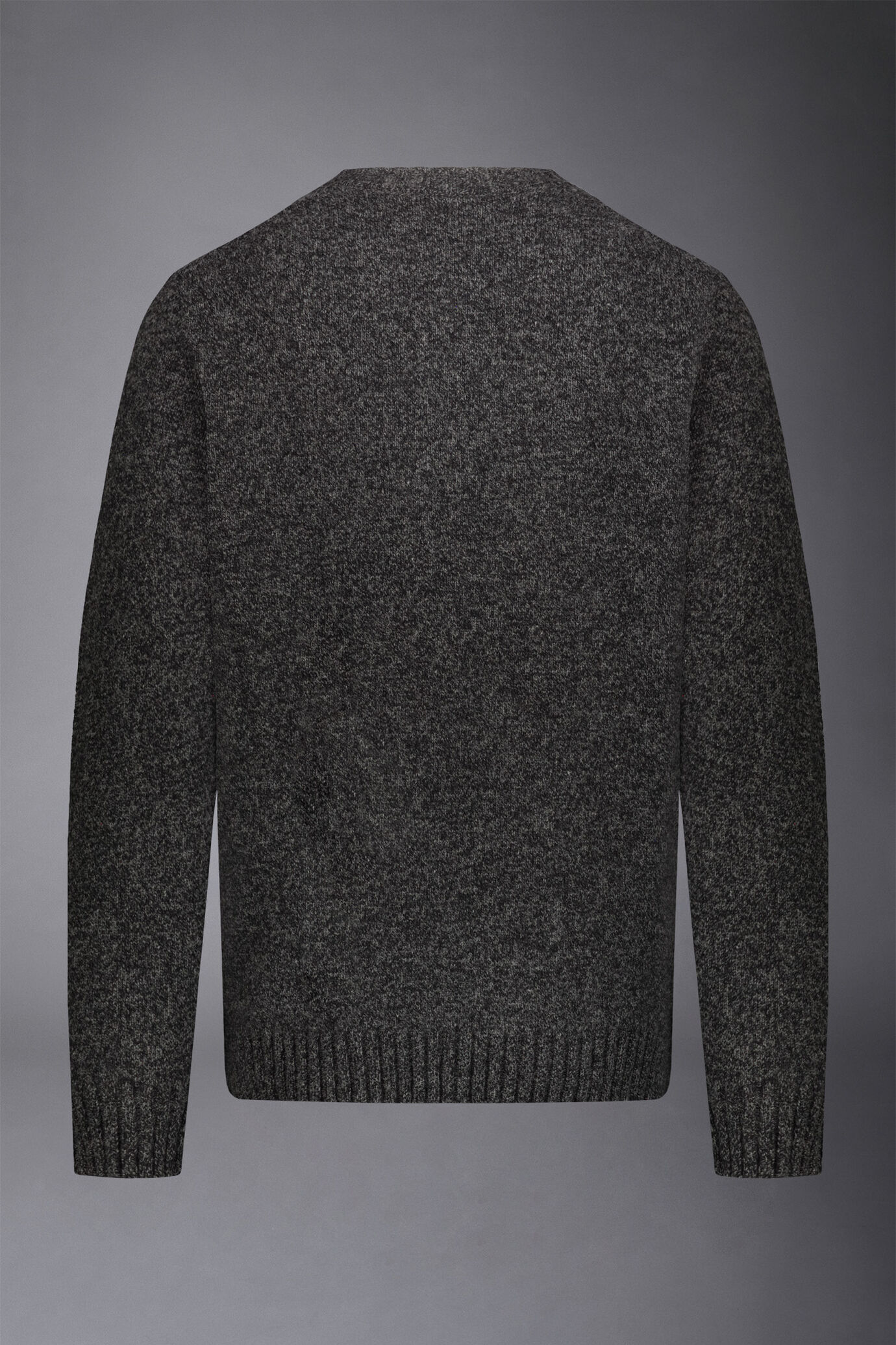 Men's roundneck sweater in lambswool blend regular fit image number 5