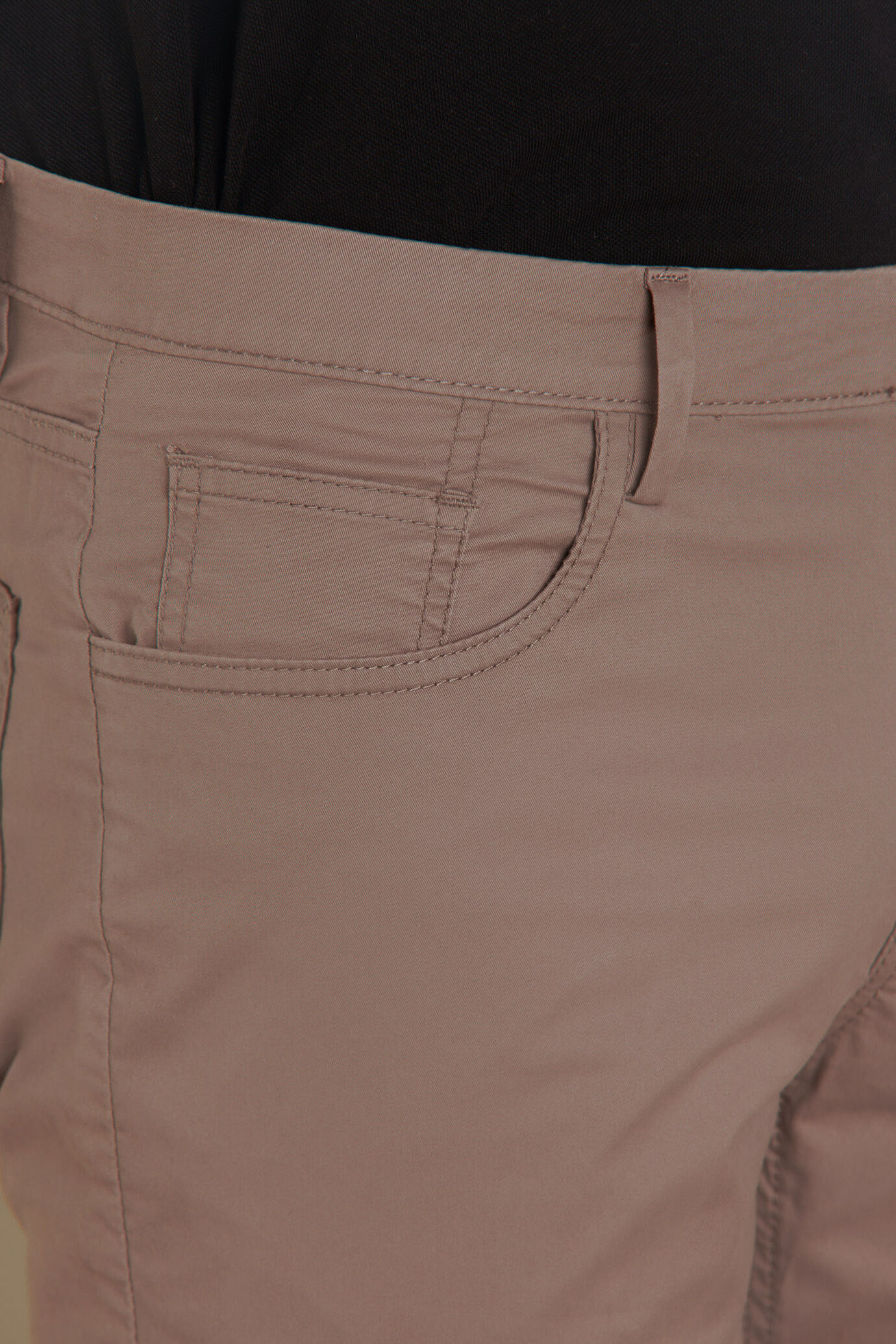 Pantalone uomo 5 tasche tinta unita image number 3