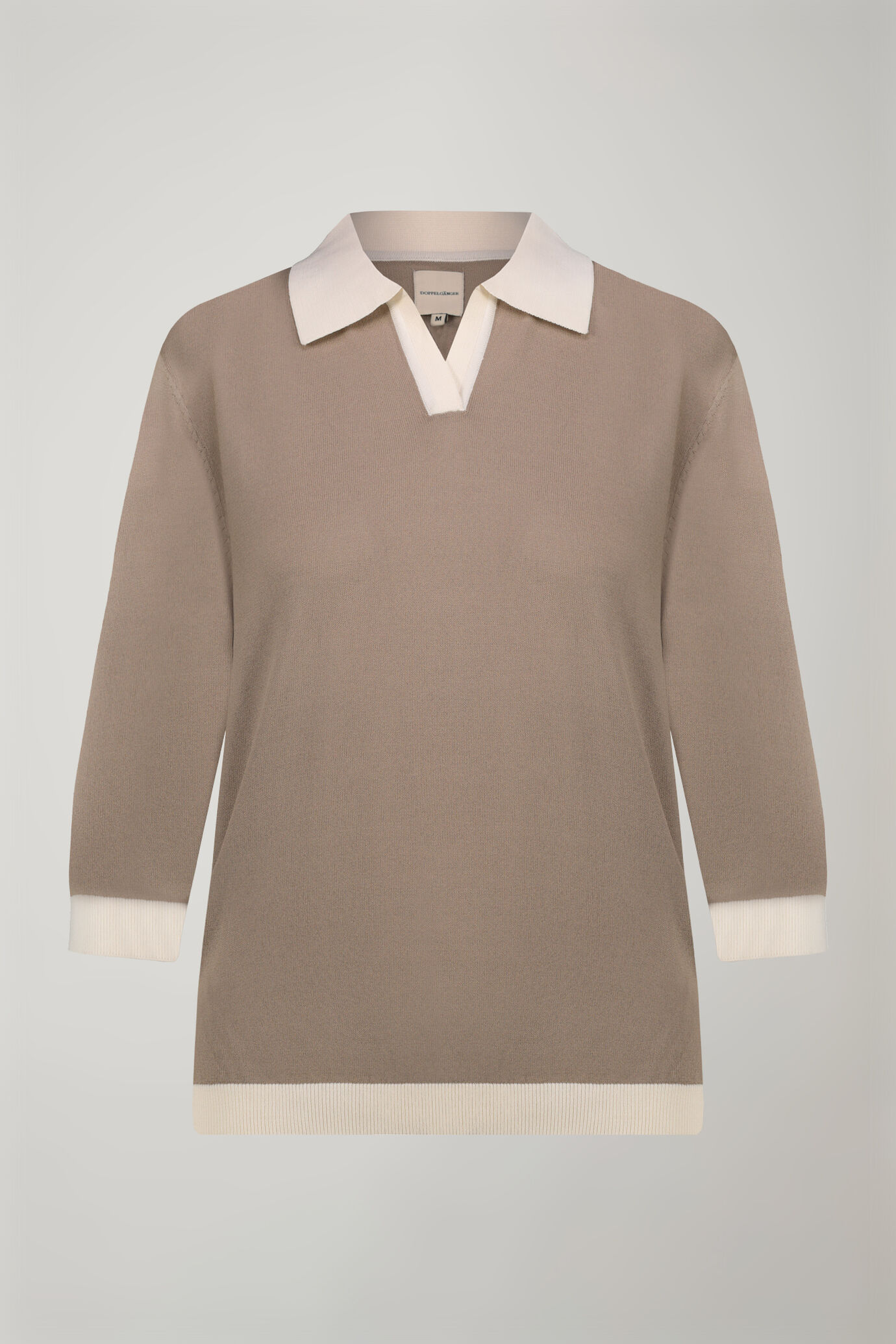 Damen-Poloshirt mit 3/4-Ärmeln in normaler Passform image number 4