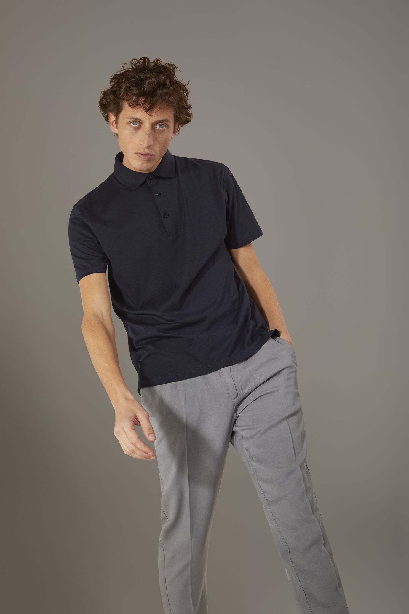 Polo manches courtes 100% coton Supima image number 0