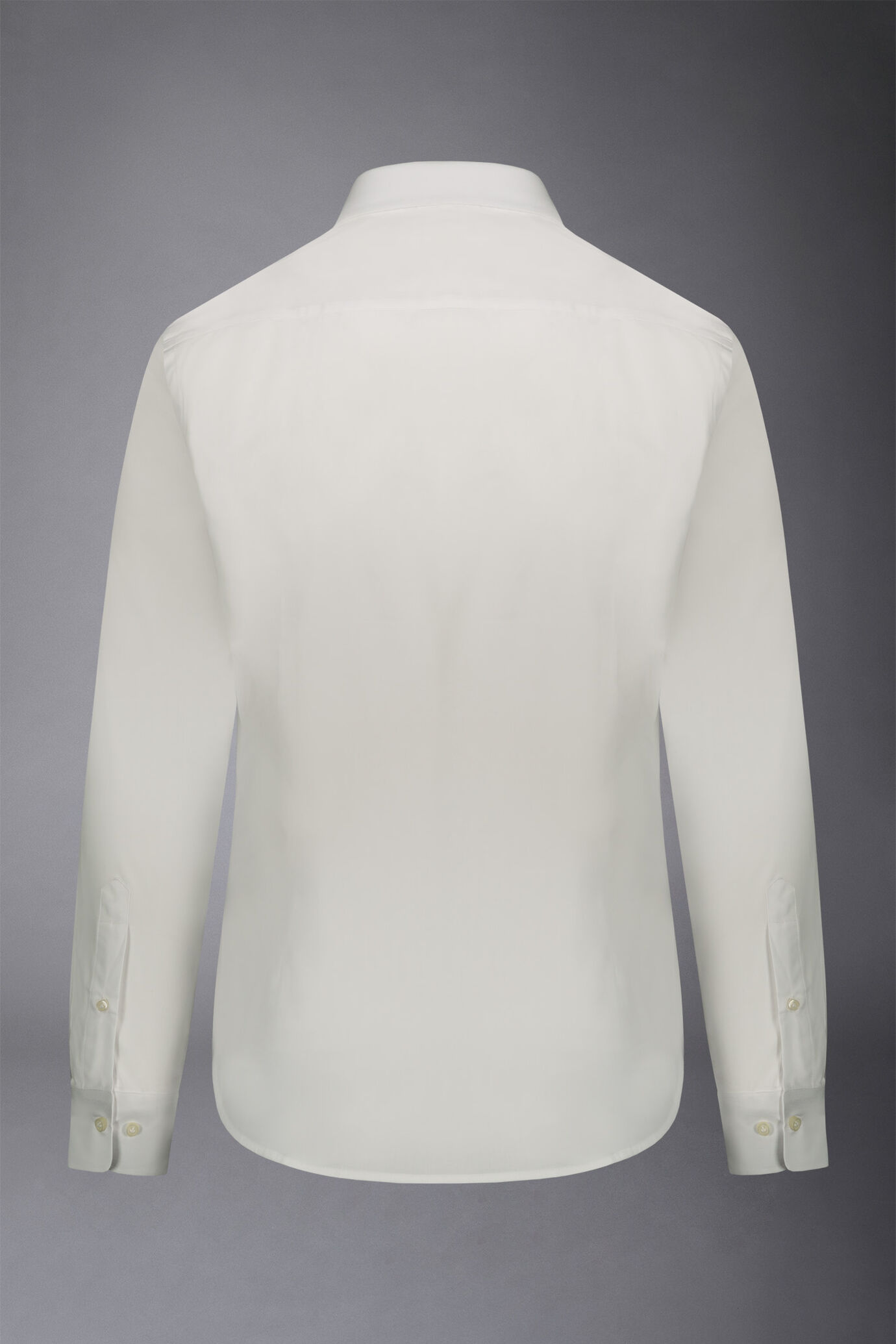 Camicia classica uomo collo francese slim fit tessuto spinato image number 5