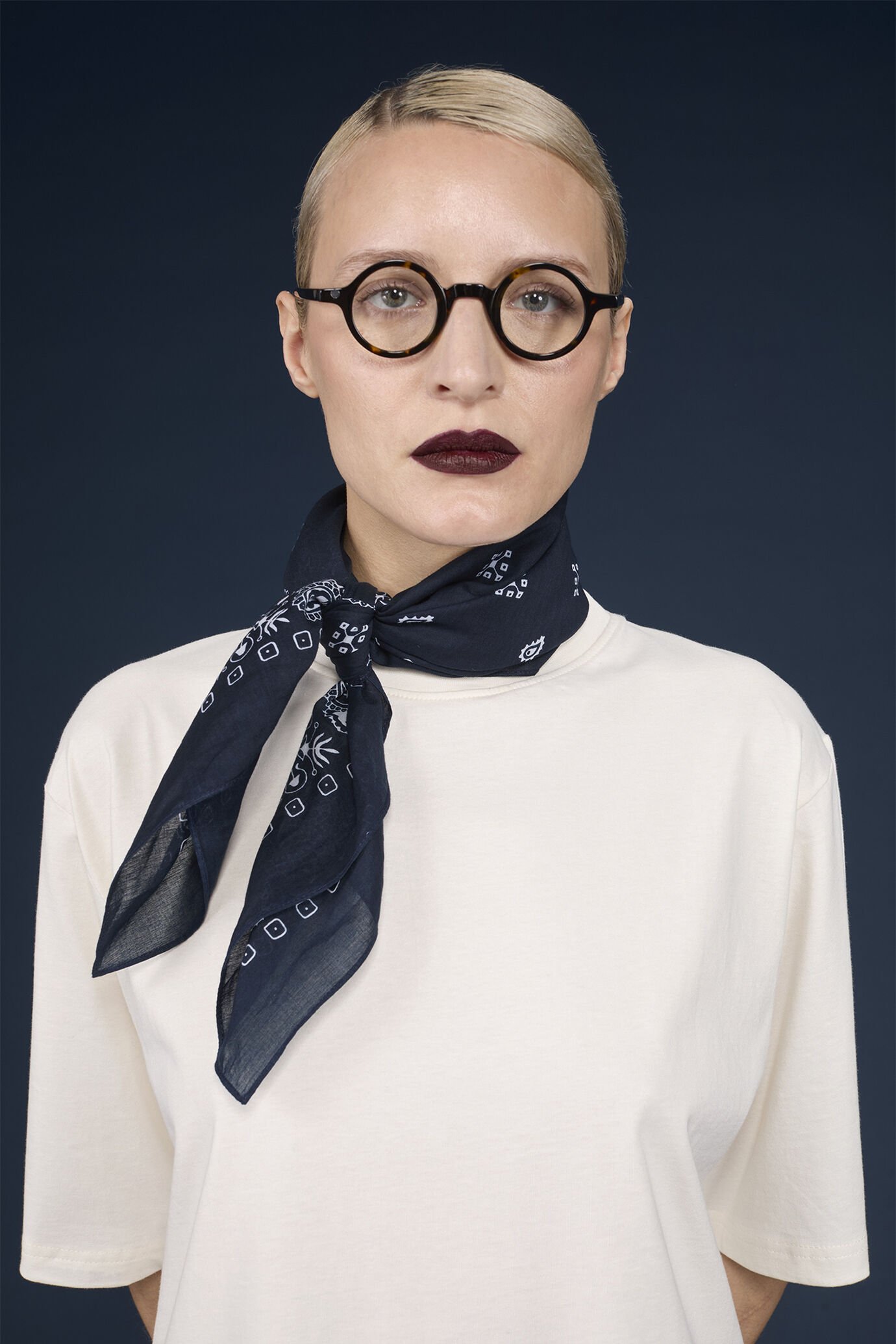 Foulard donna in cotone fantasia paisley