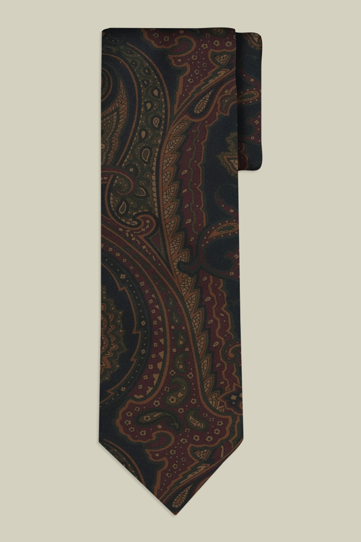 Plain woven men's tie