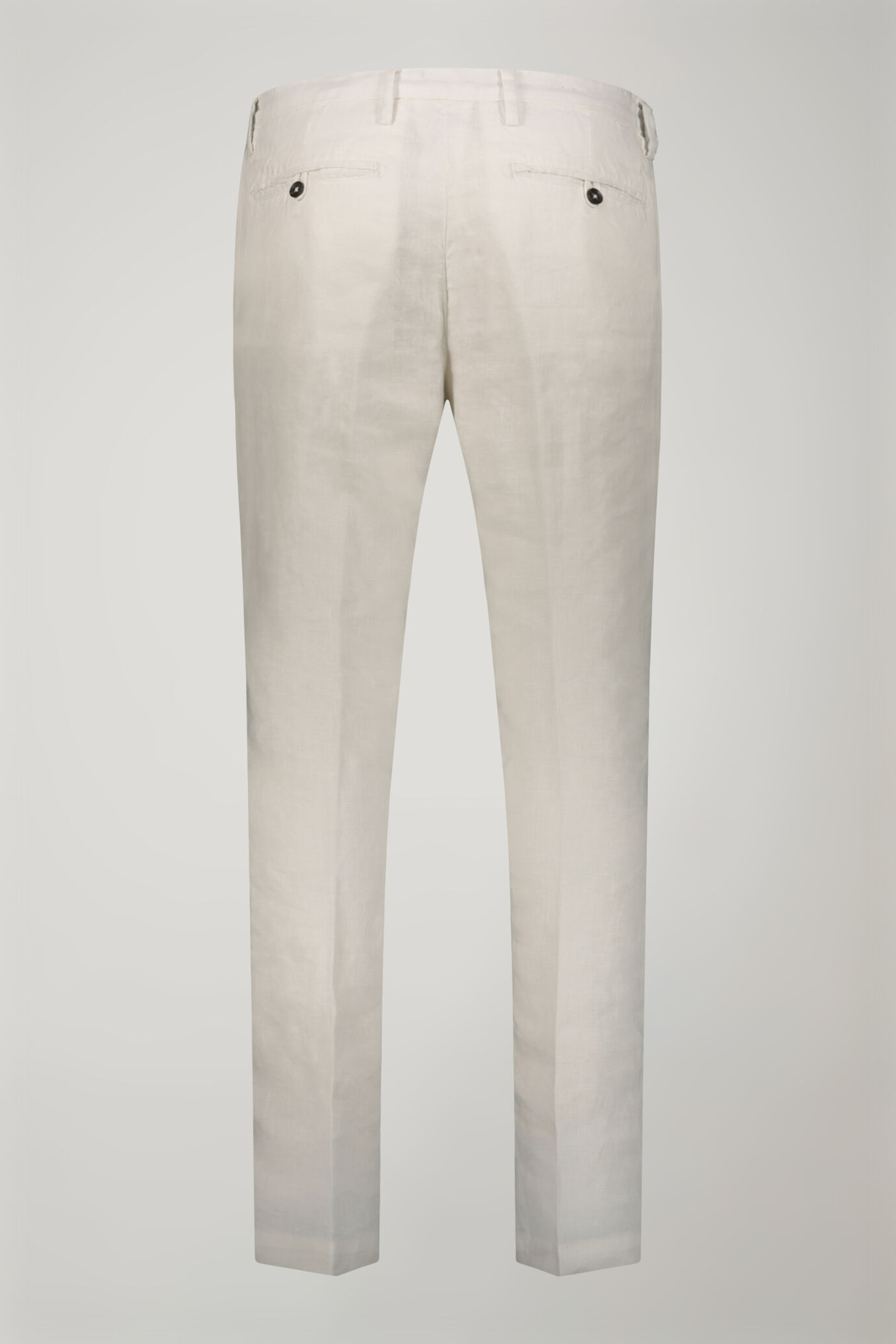 Pantalone chino 100% lino regular fit image number 5
