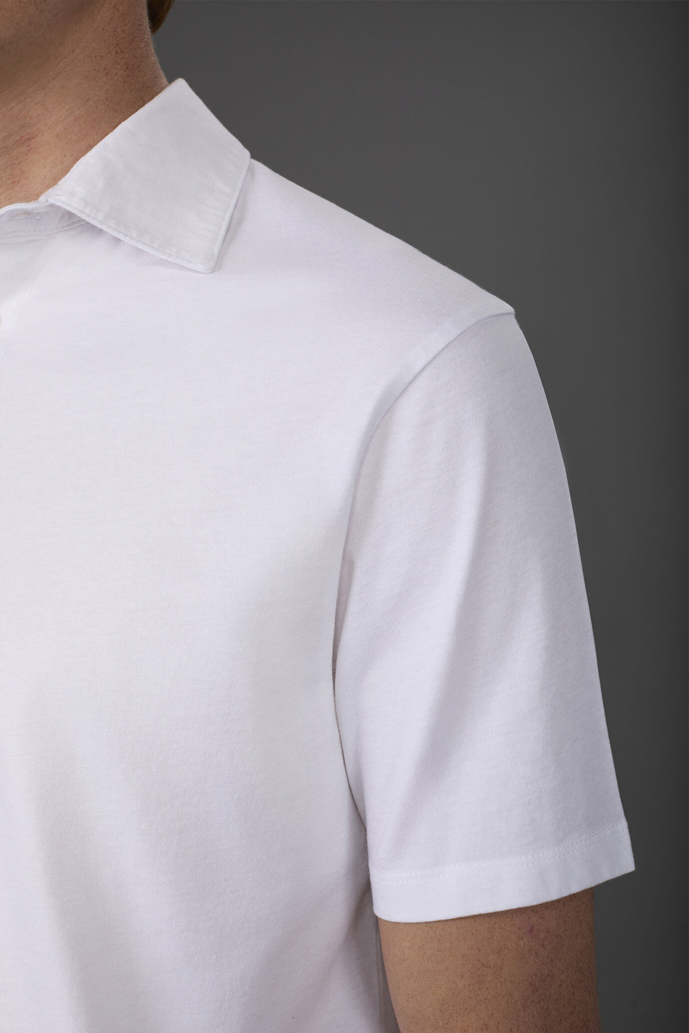 Polo uomo manica corta in jersey 100% cotone image number 3