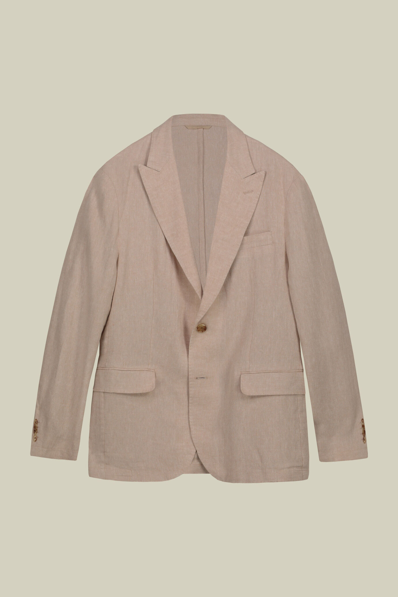 Veste homme à simple boutonnage, non doublée, avec revers en pointe et poches à rabat. image number 4