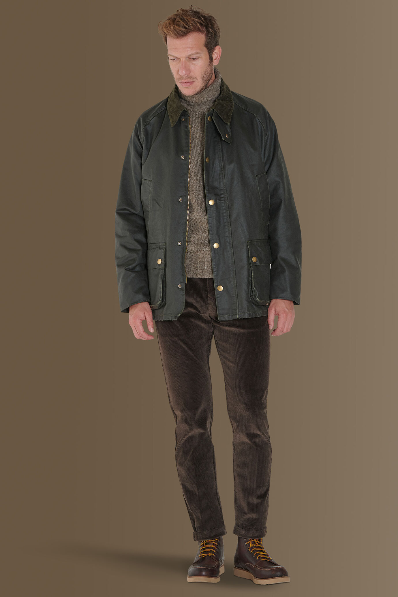 Giaccone in cotone cerato