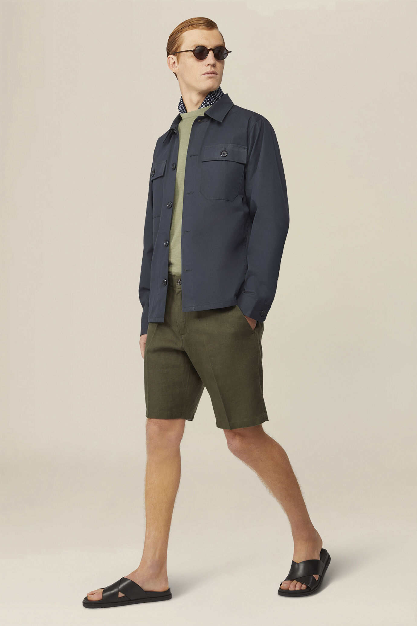 Giacca camicia uomo sfoderata regular fit image number 1