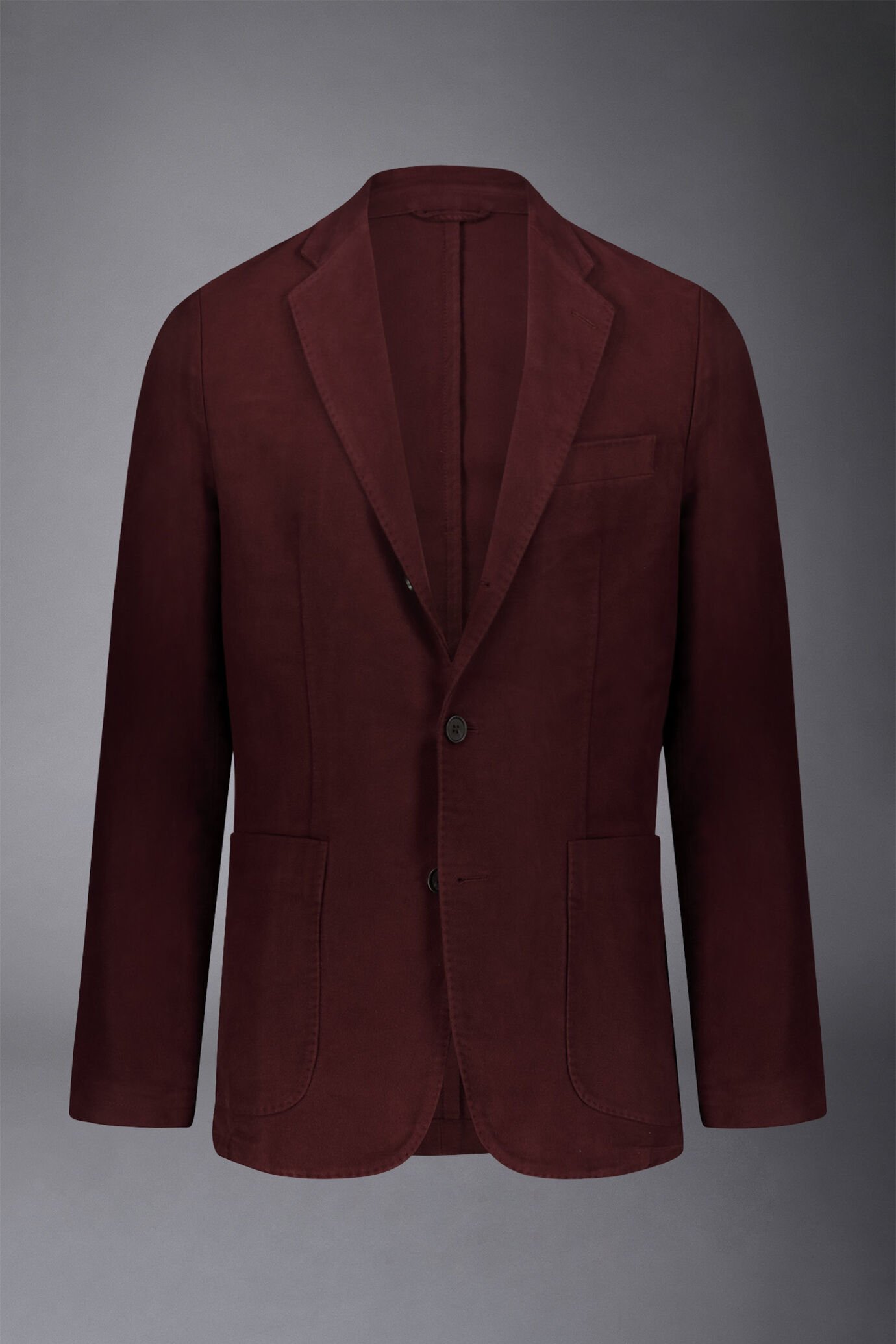 Giacca uomo monopetto in tessuto fustagno tinta unita regular fit image number 5