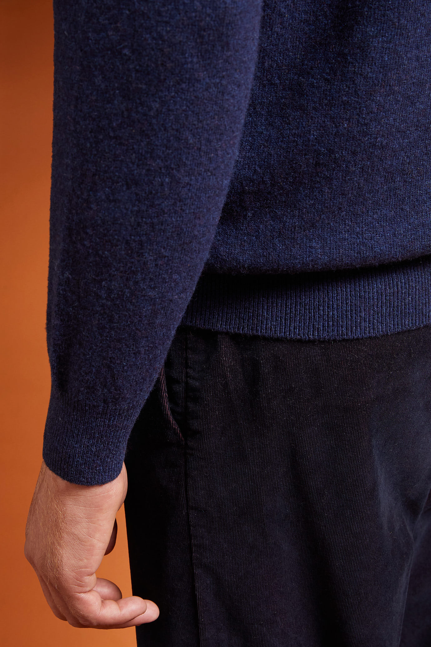 Maglia uomo girocollo misto lana lambswool regular fit image number 2