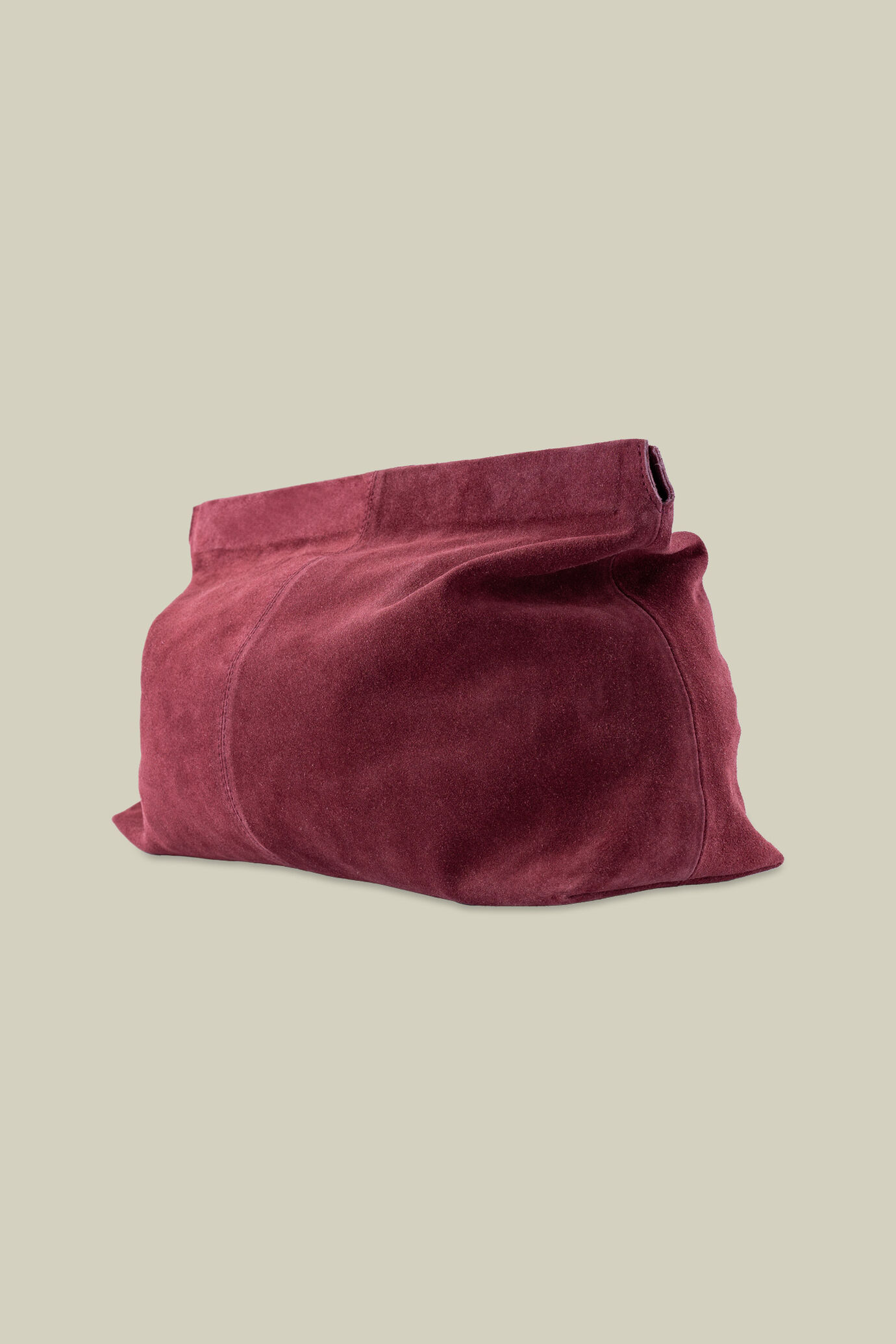 Pochette pour homme en cuir véritable effet daim image number 2