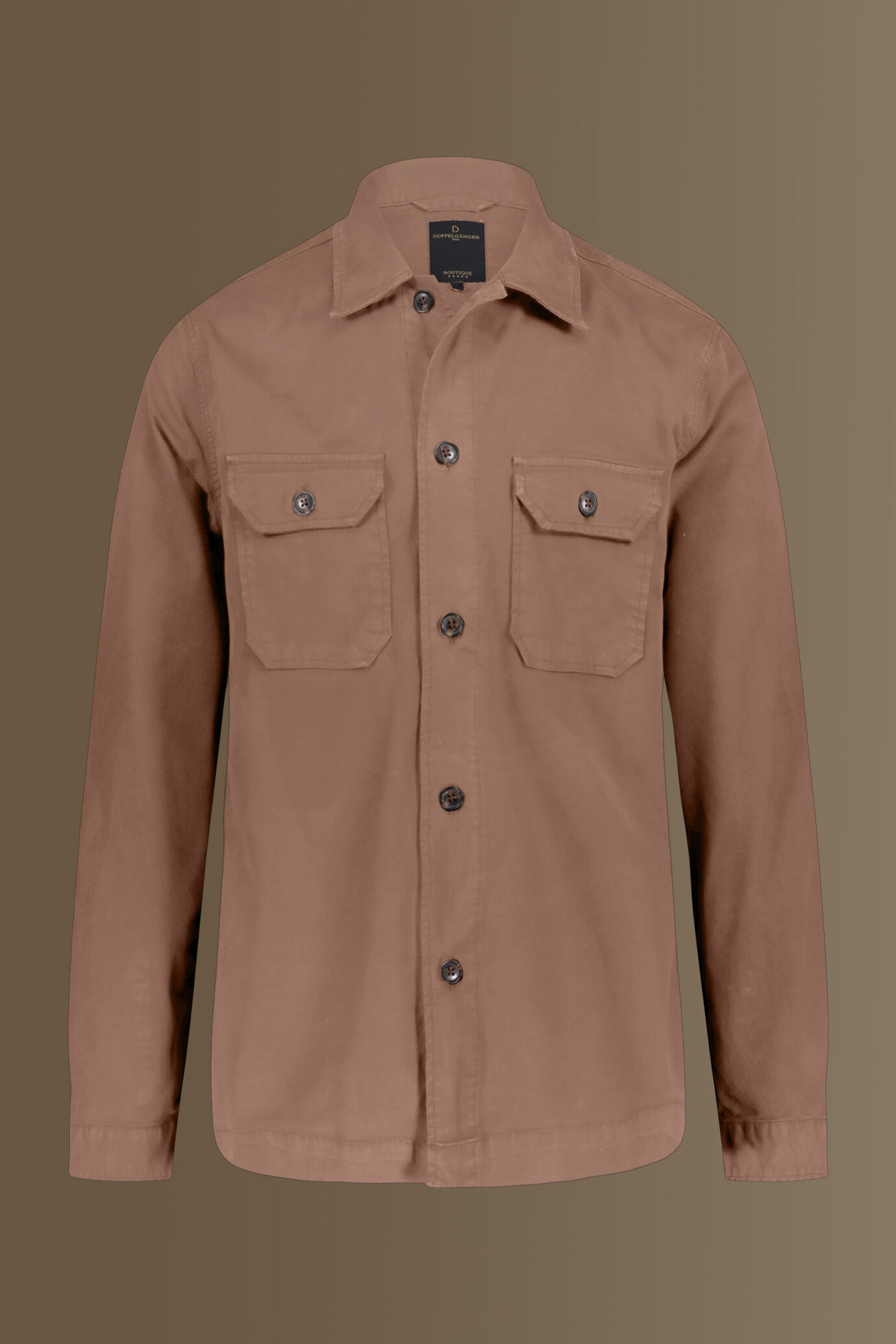 Chambray overshirt french collar image number 4