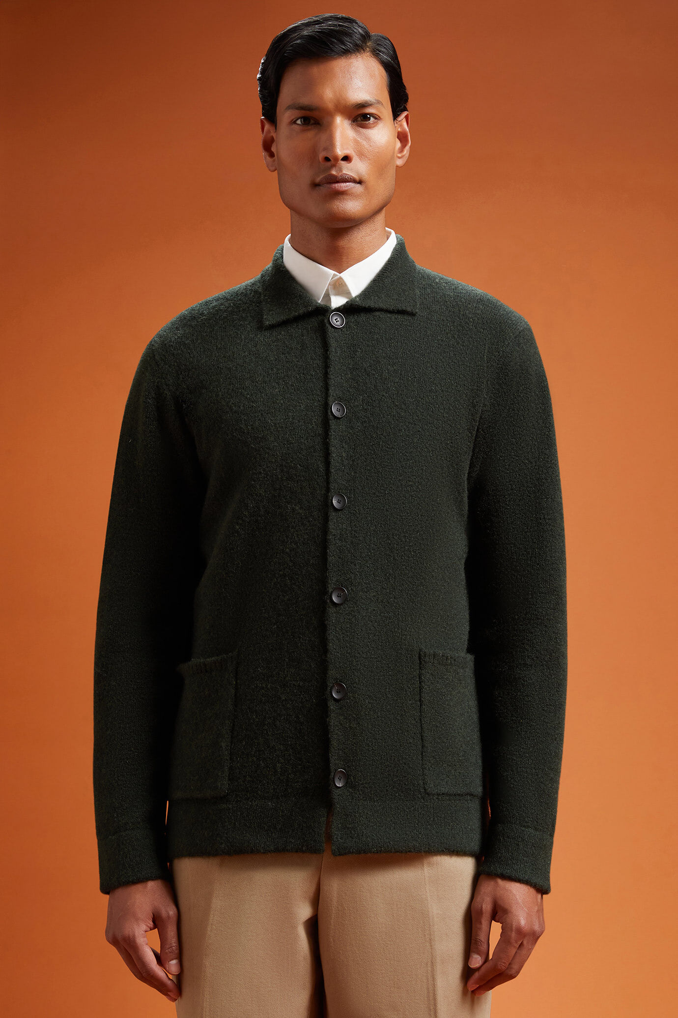 Herren-Strickjacke mit normaler Passform image number 0