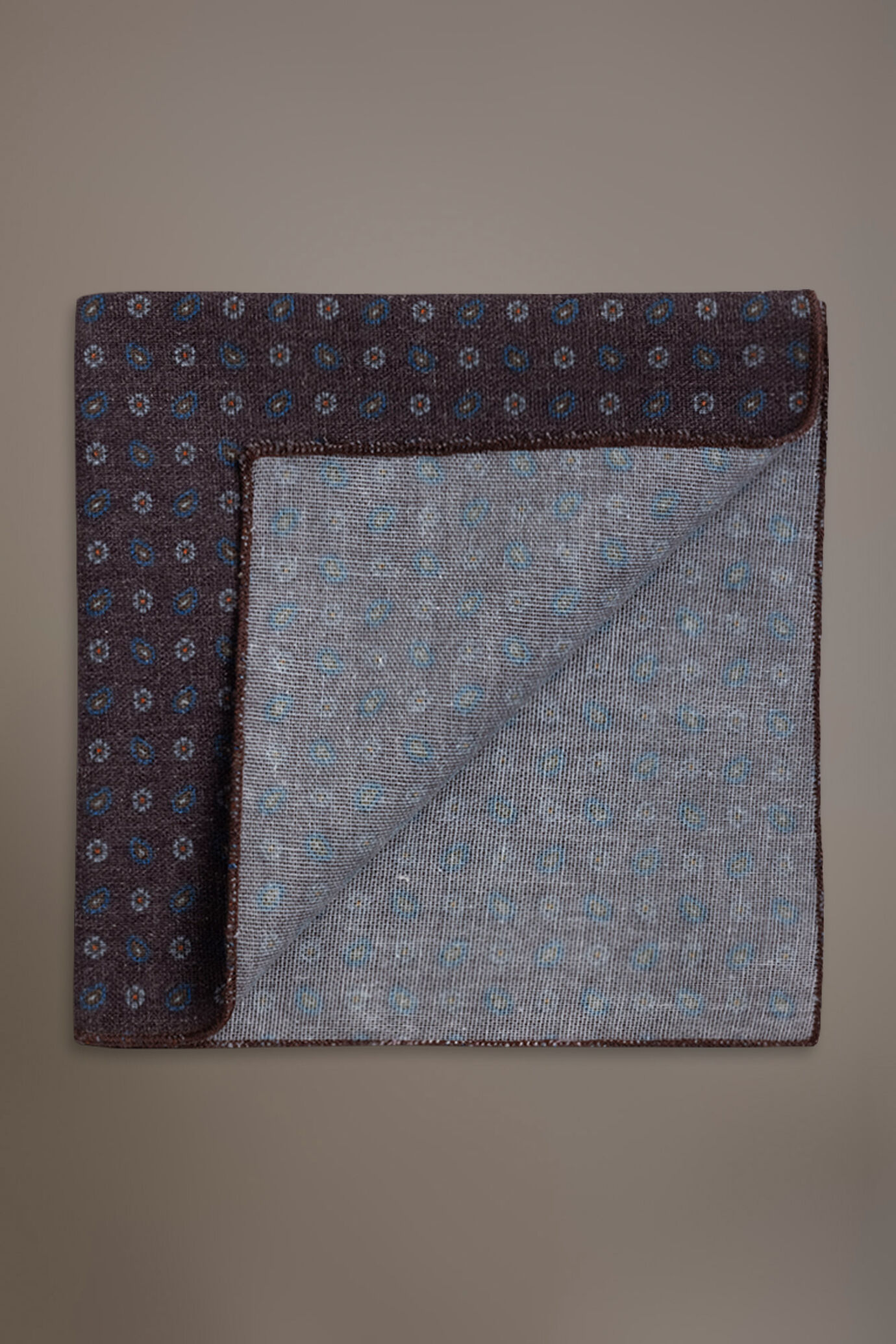 Pochette misto lino disegno fantasia vari colori uomo image number 0