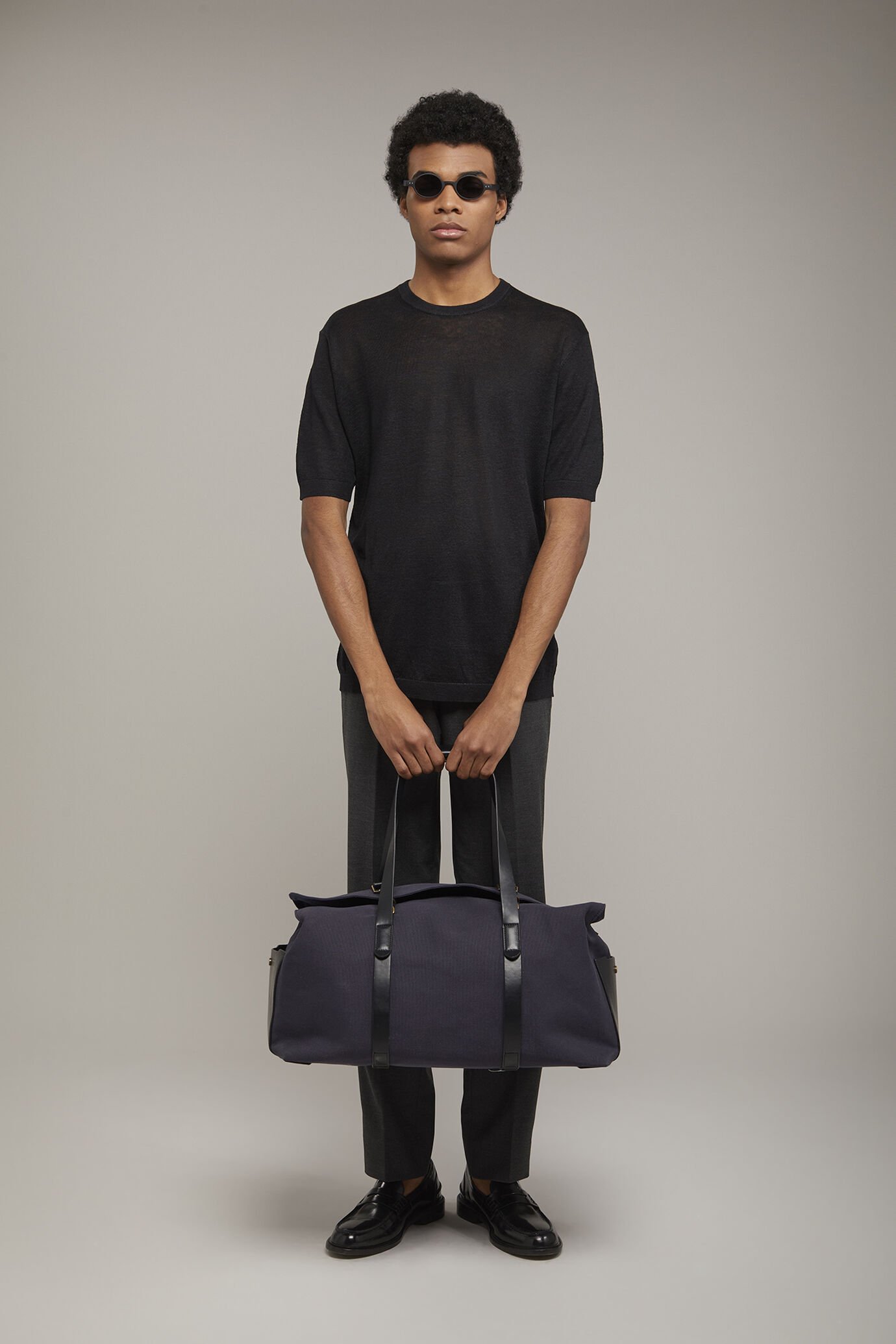 T-shirt homme en maille 100 % lin à manches courtes coupe régulière