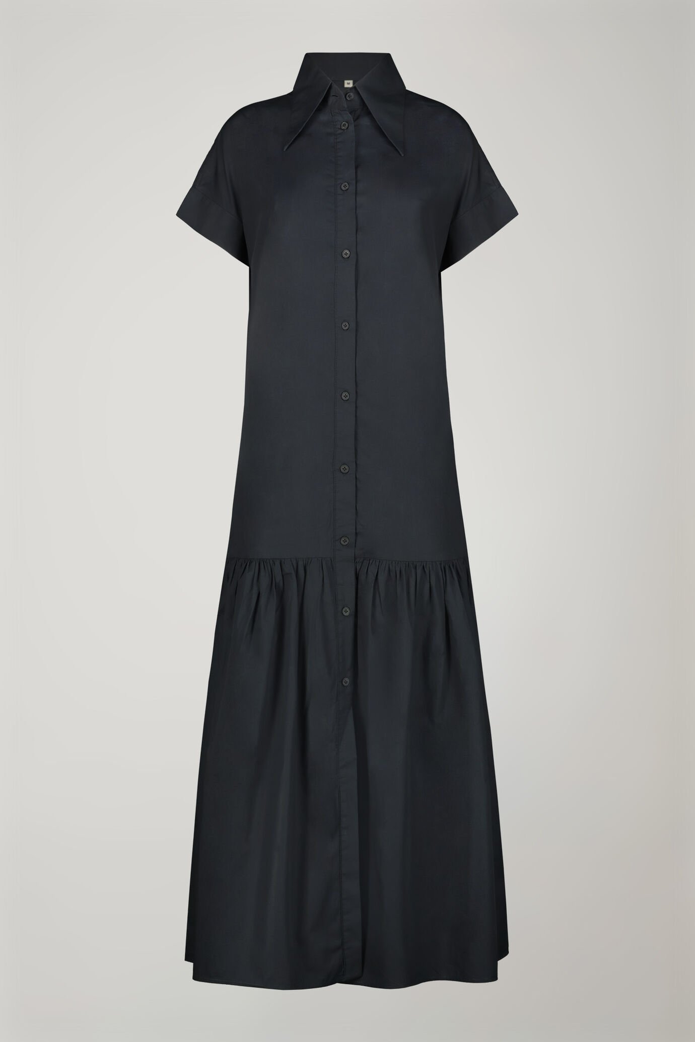 Women&rsquo;s solid color long dress 100% cotton regular fit