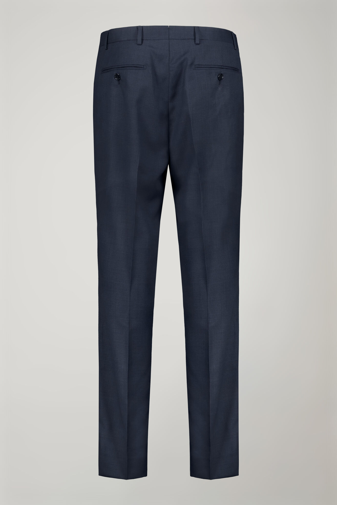 Men's single-breasted Wool Blend suit glen plaid  pattern regular fit image number 7