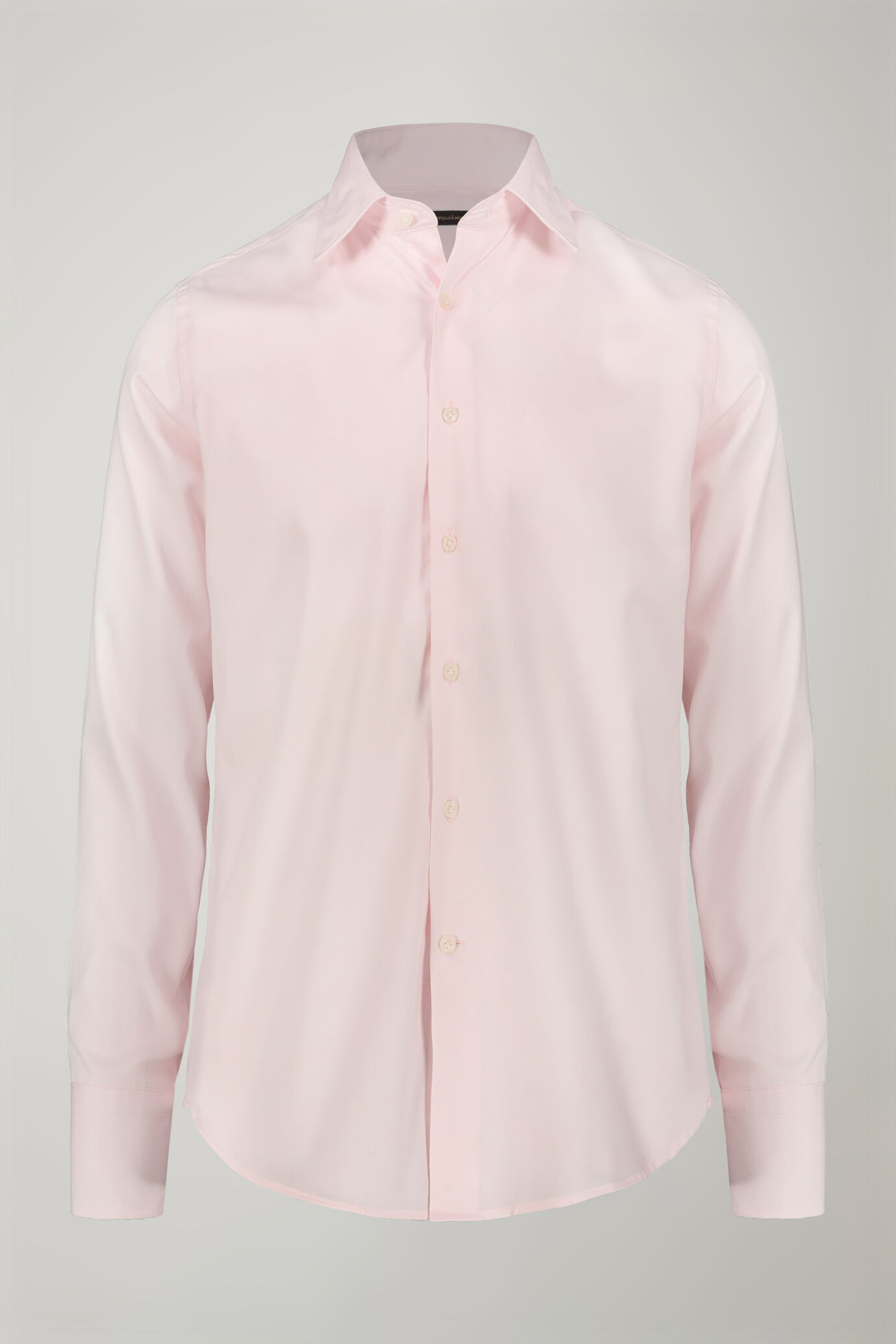 Camicia uomo con collo classico 100% cotone tessuto oxford tinta unita regular fit image number 5