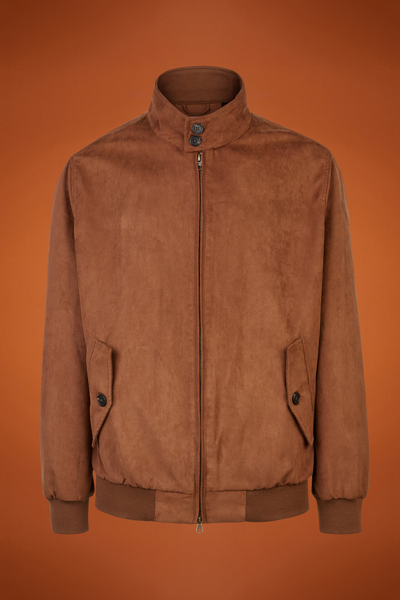 Men's unlined jacket with eco-suede fabric image number 4